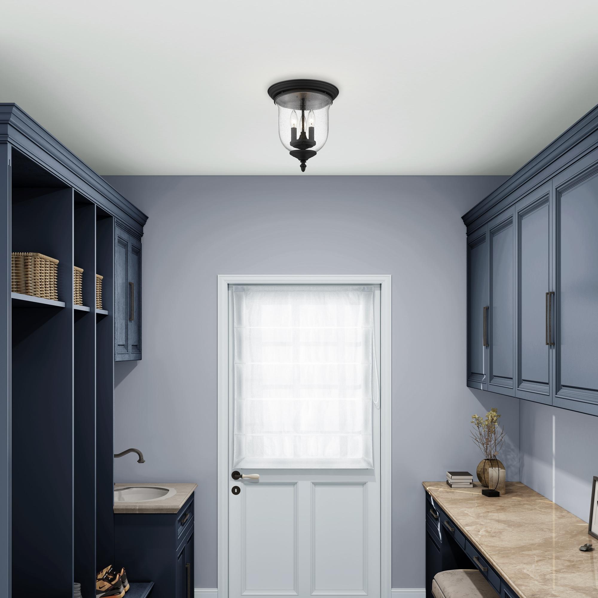 Livex Lighting Legacy 3 - Light Flush Mount in  Black