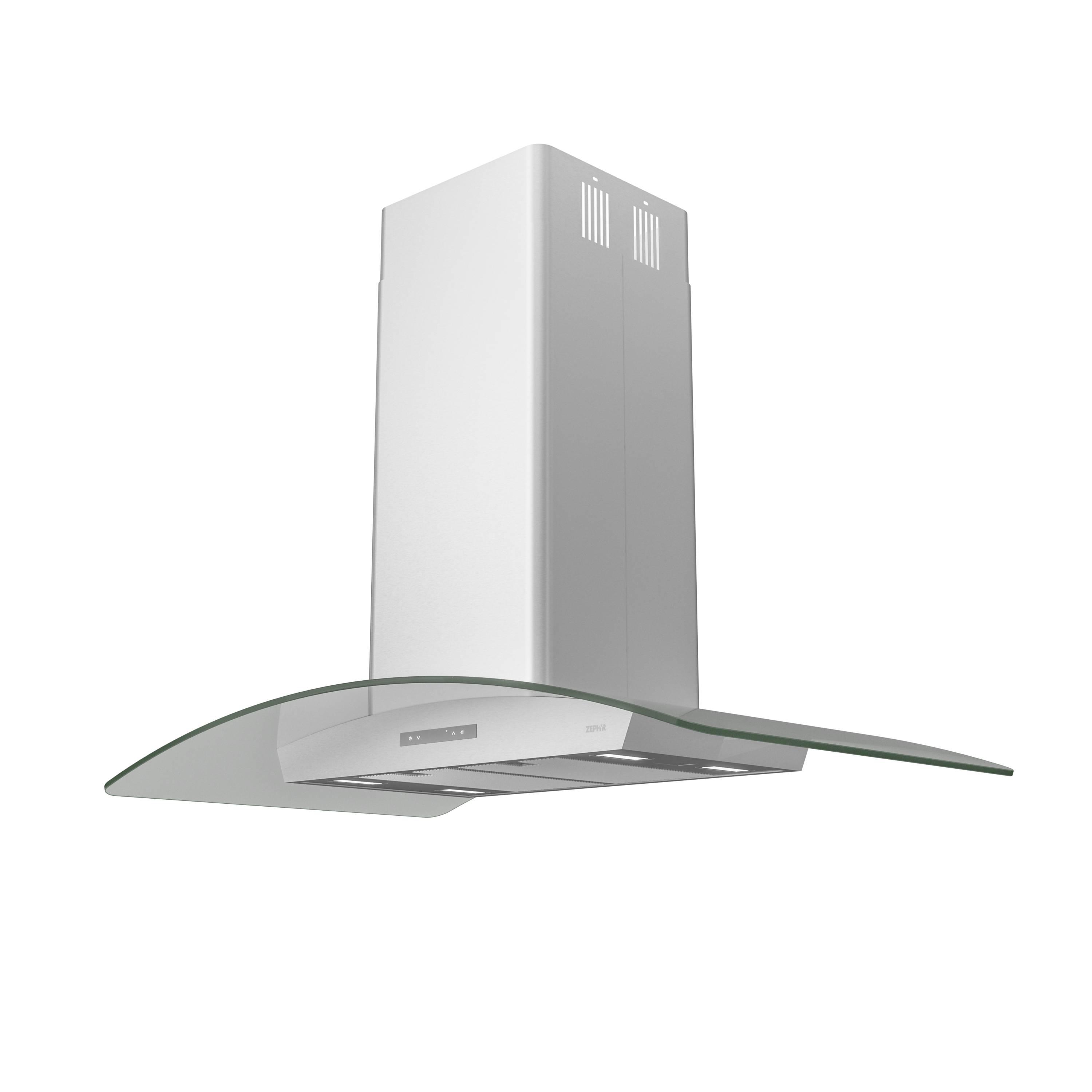 Zephyr Milano 36" 700 CFM Convertible Island Range Hood with LED Lighting