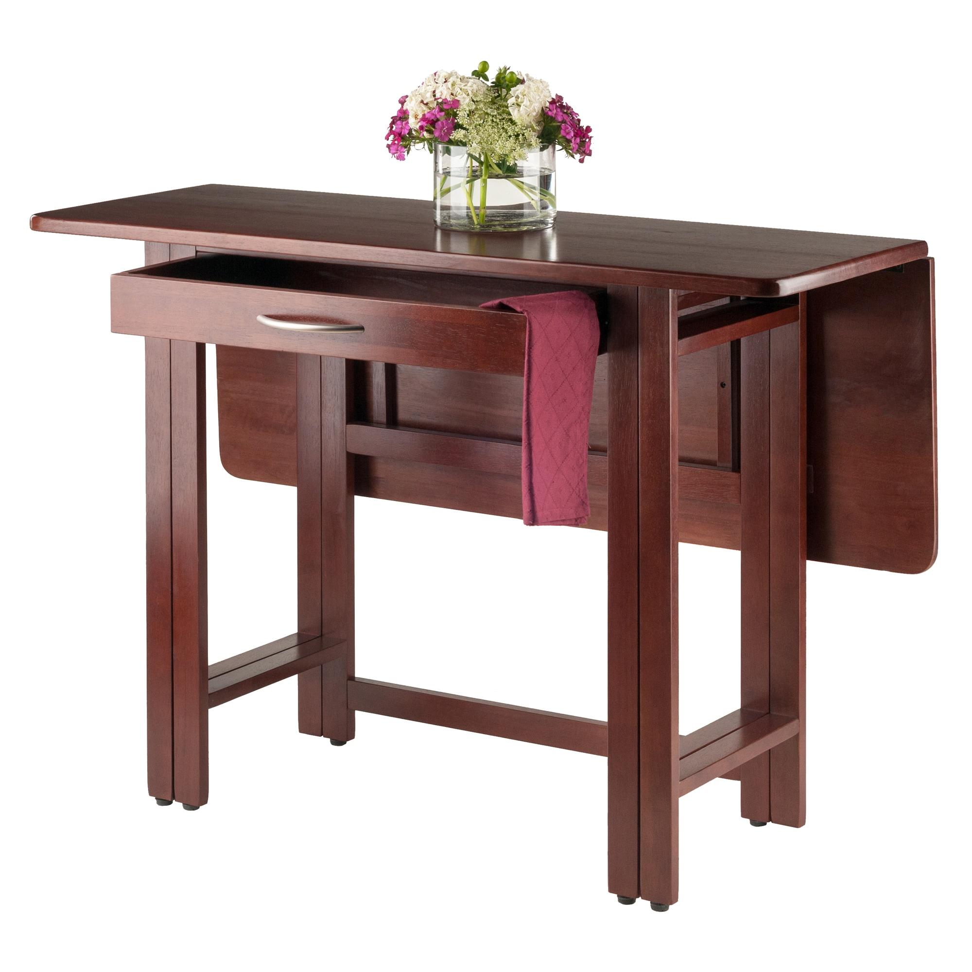 41.73'' Solid Wood Rectangular Folding Table