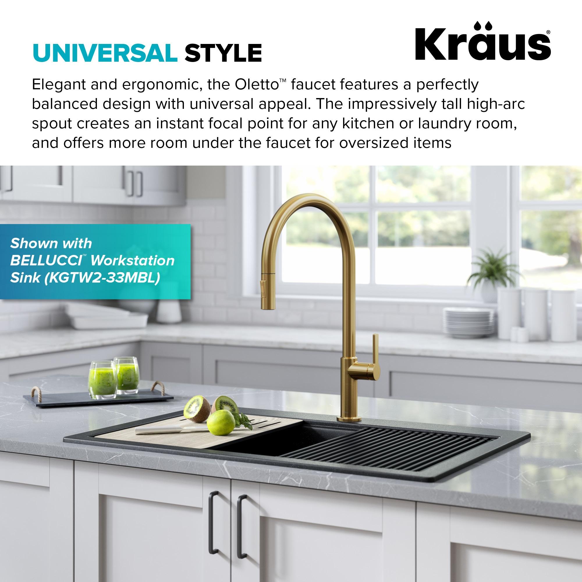 Oletto Single Handle Pull-Down Kitchen Faucet