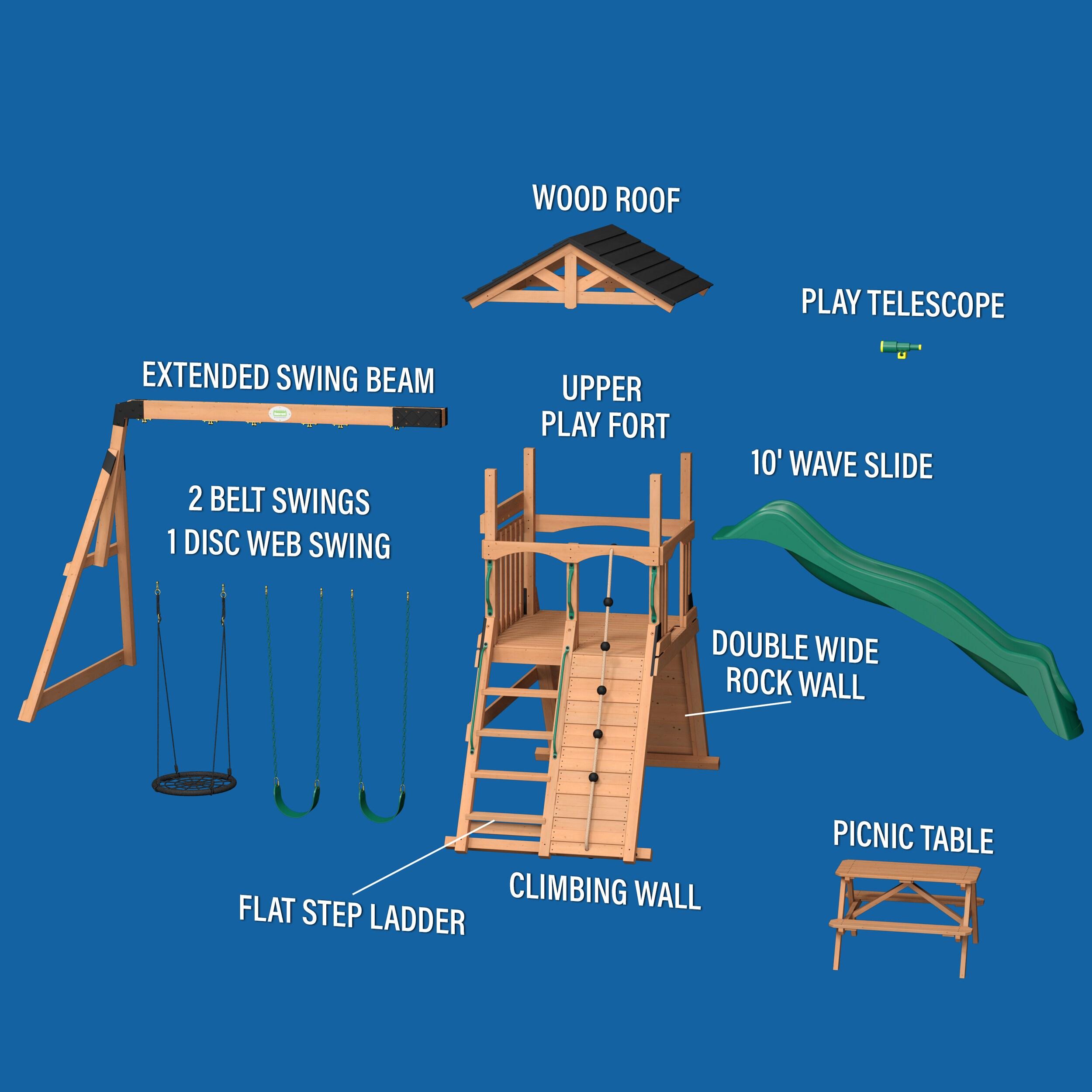 Backyard Discovery Endeavor Ii Swing Set