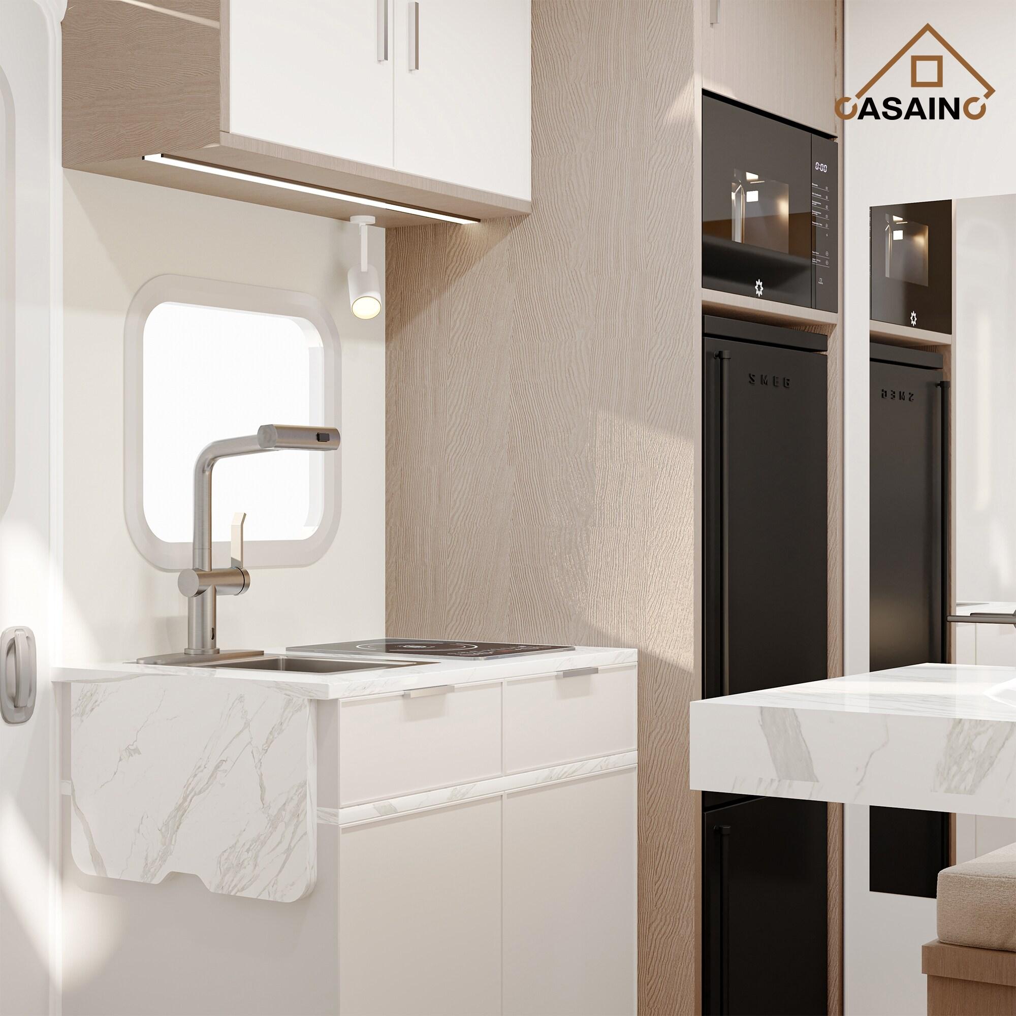 Willow Single Handle Pull Out Kitchen Faucet with Touchless Sensor, Three-function Mode Sprayer