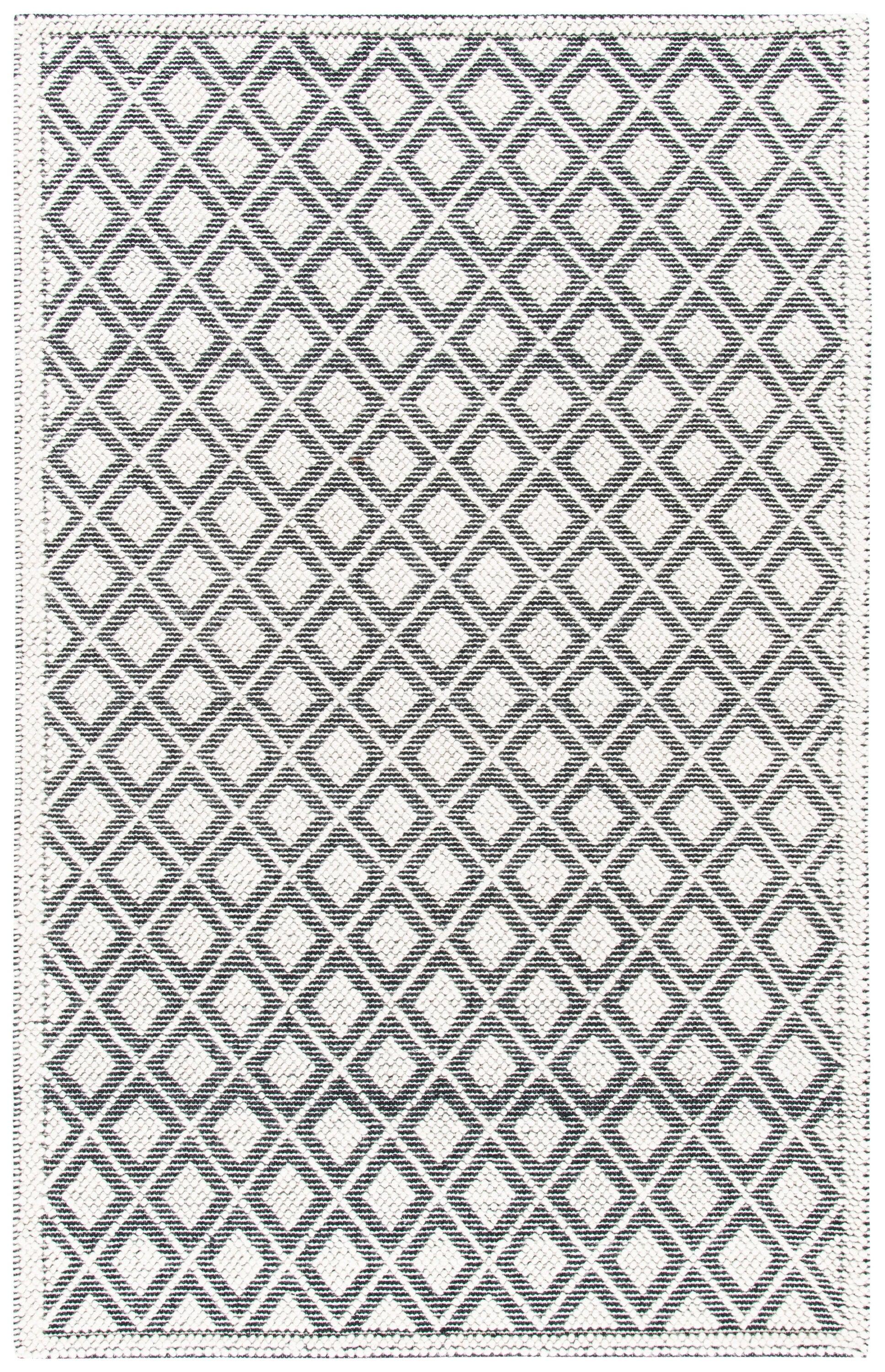 Natura NAT475 Hand Woven Area Rug - Ivory/Black - 5'x8' - Safavieh.