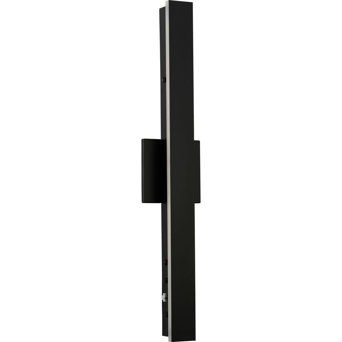 LED Matte Black Contemporary Outdoor Wall Light