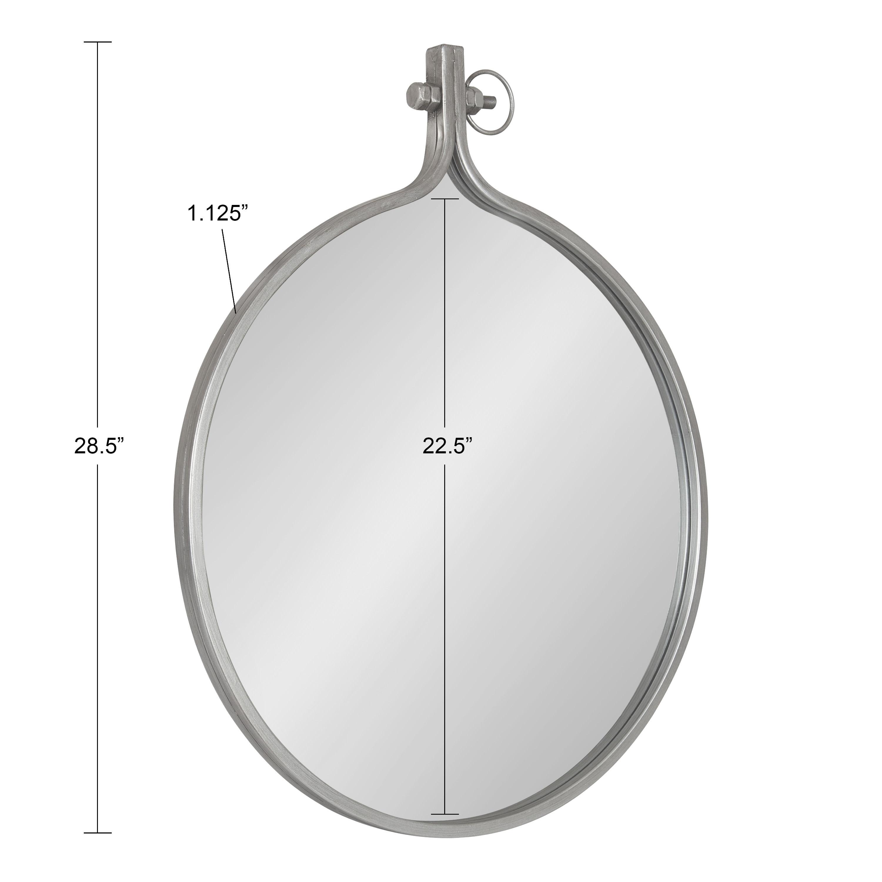 23.5" x 28.5" Yitro Irregular Wall Mirror Silver - Kate & Laurel All Things Decor: Vintage Farmhouse Style, Easy to Hang