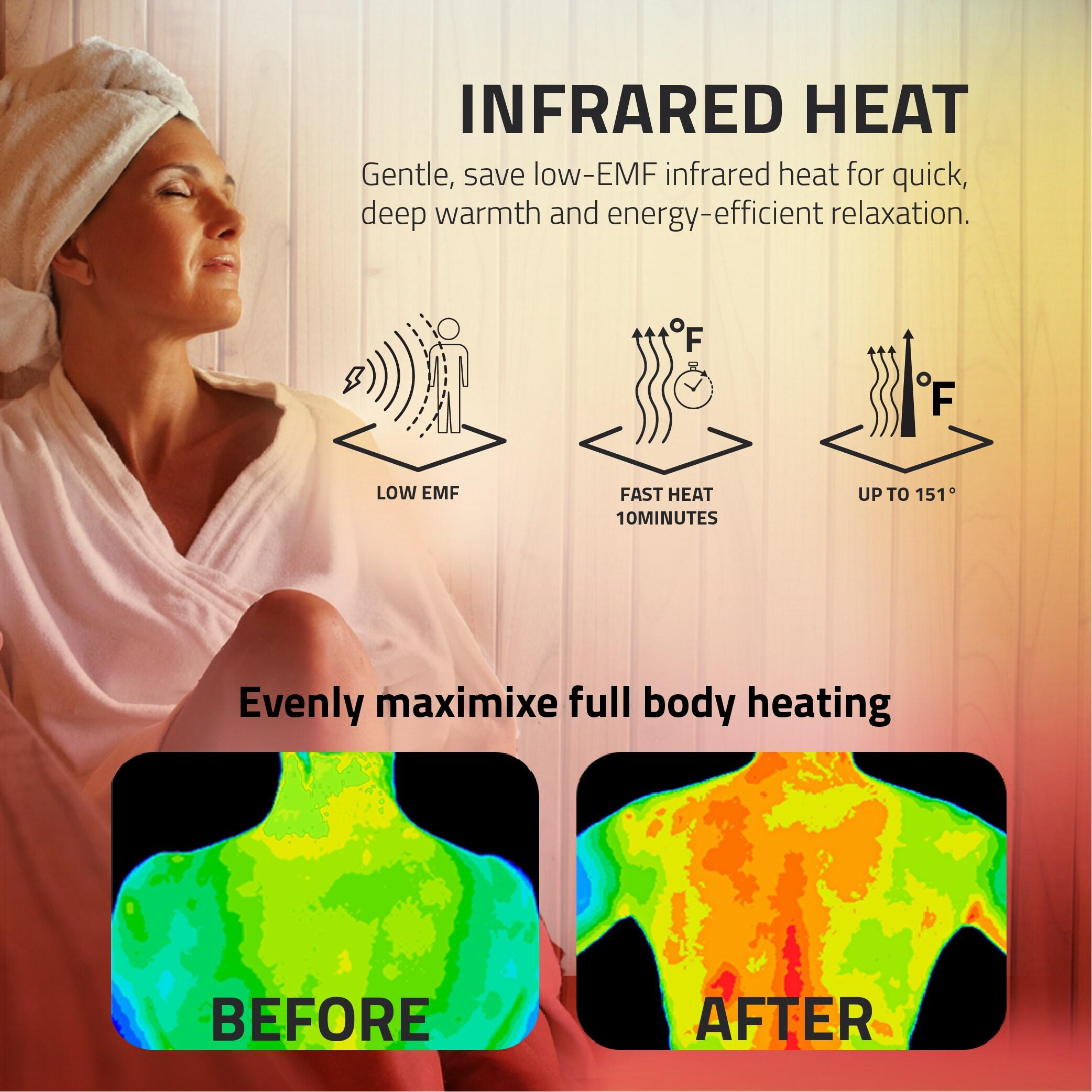 Steam Spa 1 Person Indoor Sauna Room: Hemlock Wooden Spa With Bluetooth Speaker, FM, And Touch Control Panel