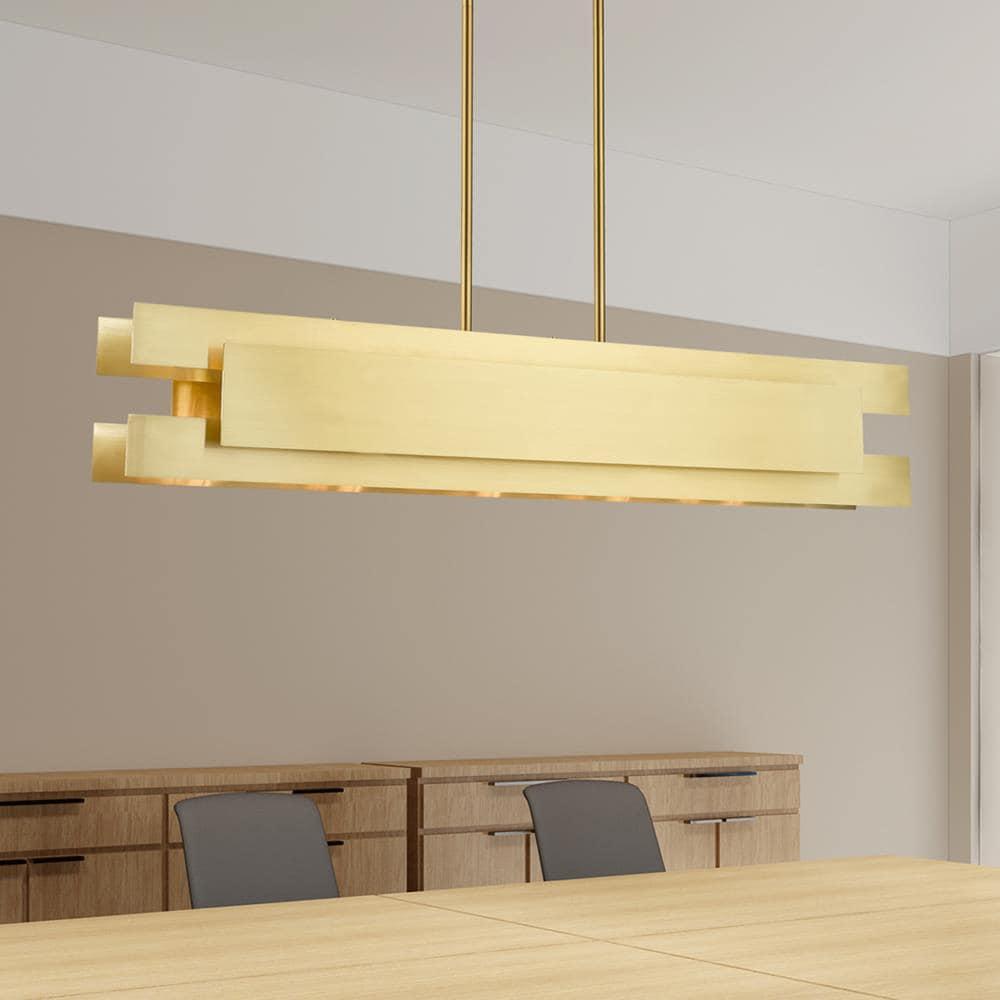Livex Lighting - Varick - 5 Light Linear Chandelier in Contemporary Style - 7