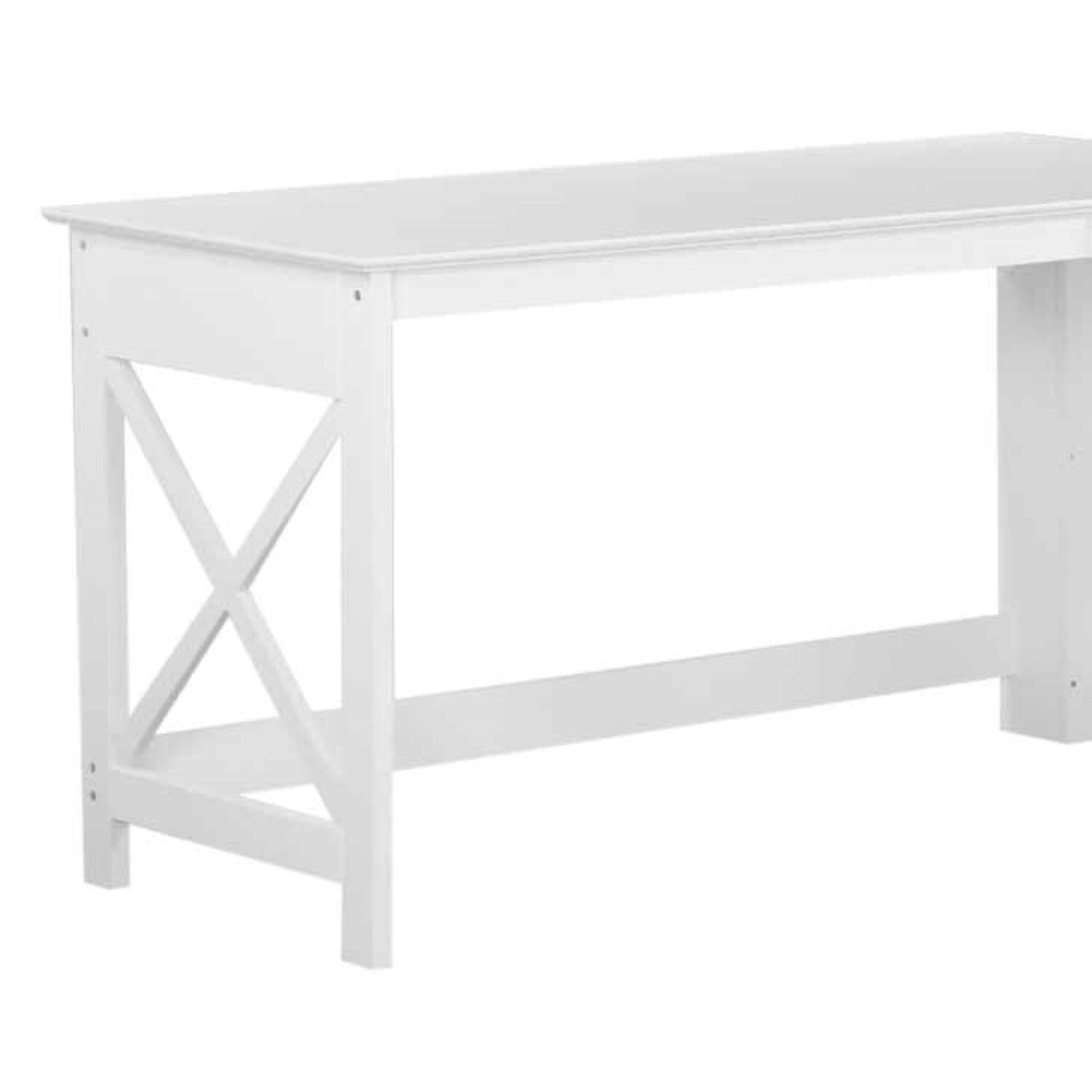 Saint Birch L-Desk, White