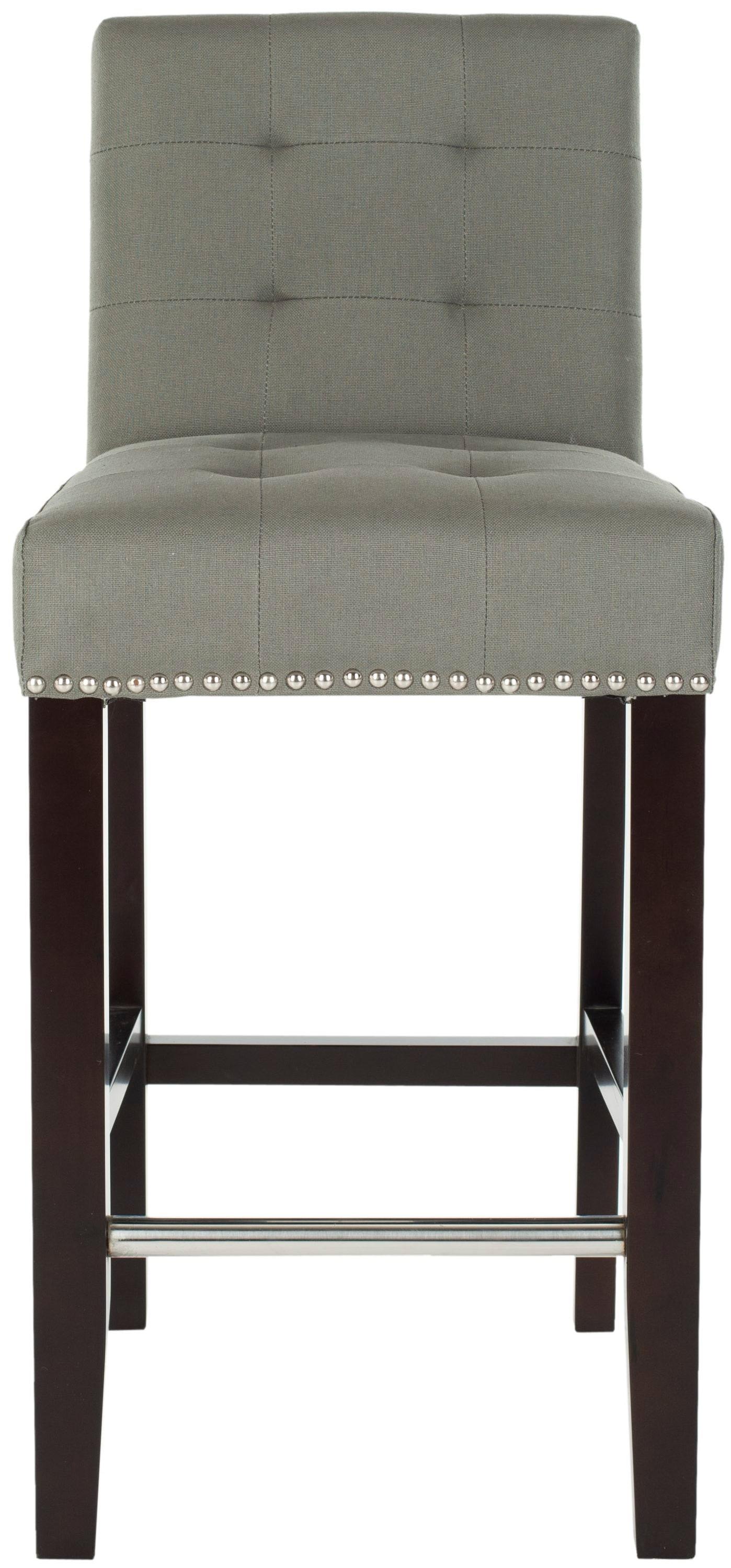 Thompson 23.9" Counter Stool with Silver Nail Heads - Seamist - Safavieh
