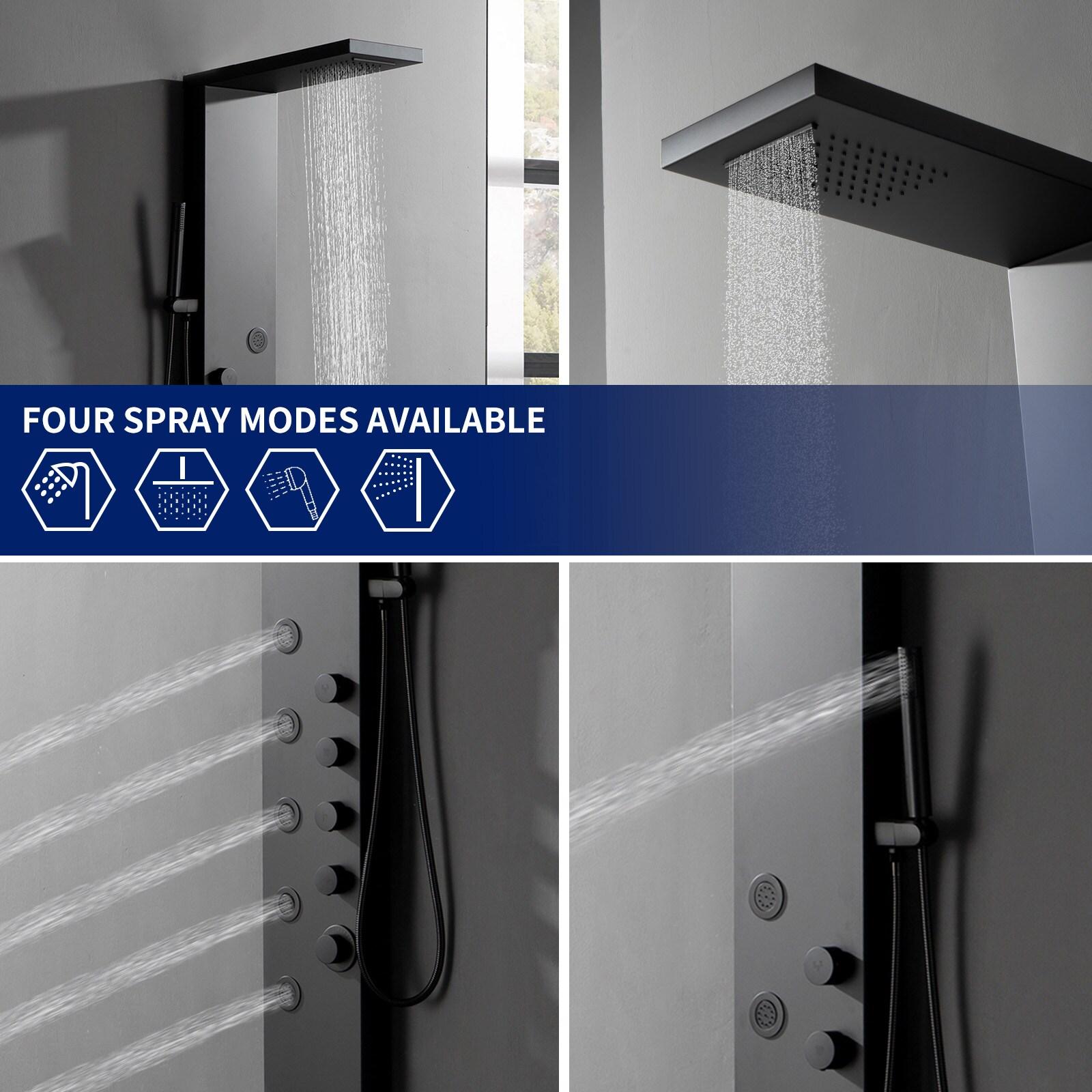 57.99'' Shower Panel with Fixed Shower Head