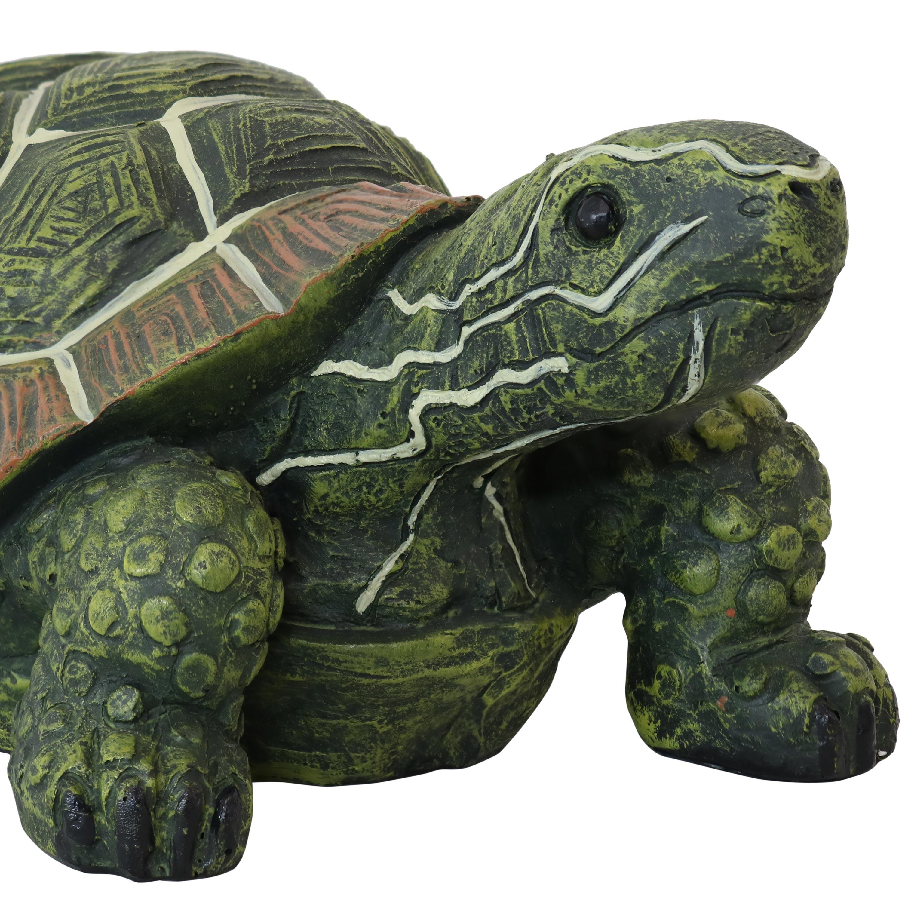 Sunnydaze Indoor/Outdoor Lifelike Terrance the Tortoise Patio Garden Yard Entryway Decorative Statue - 9" - 1 Statue