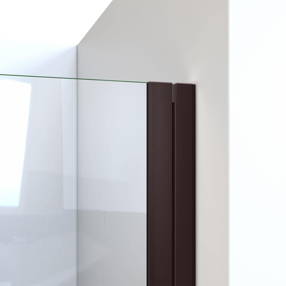 RD 24" W x 66" H Hinged Semi-Frameless Shower Door