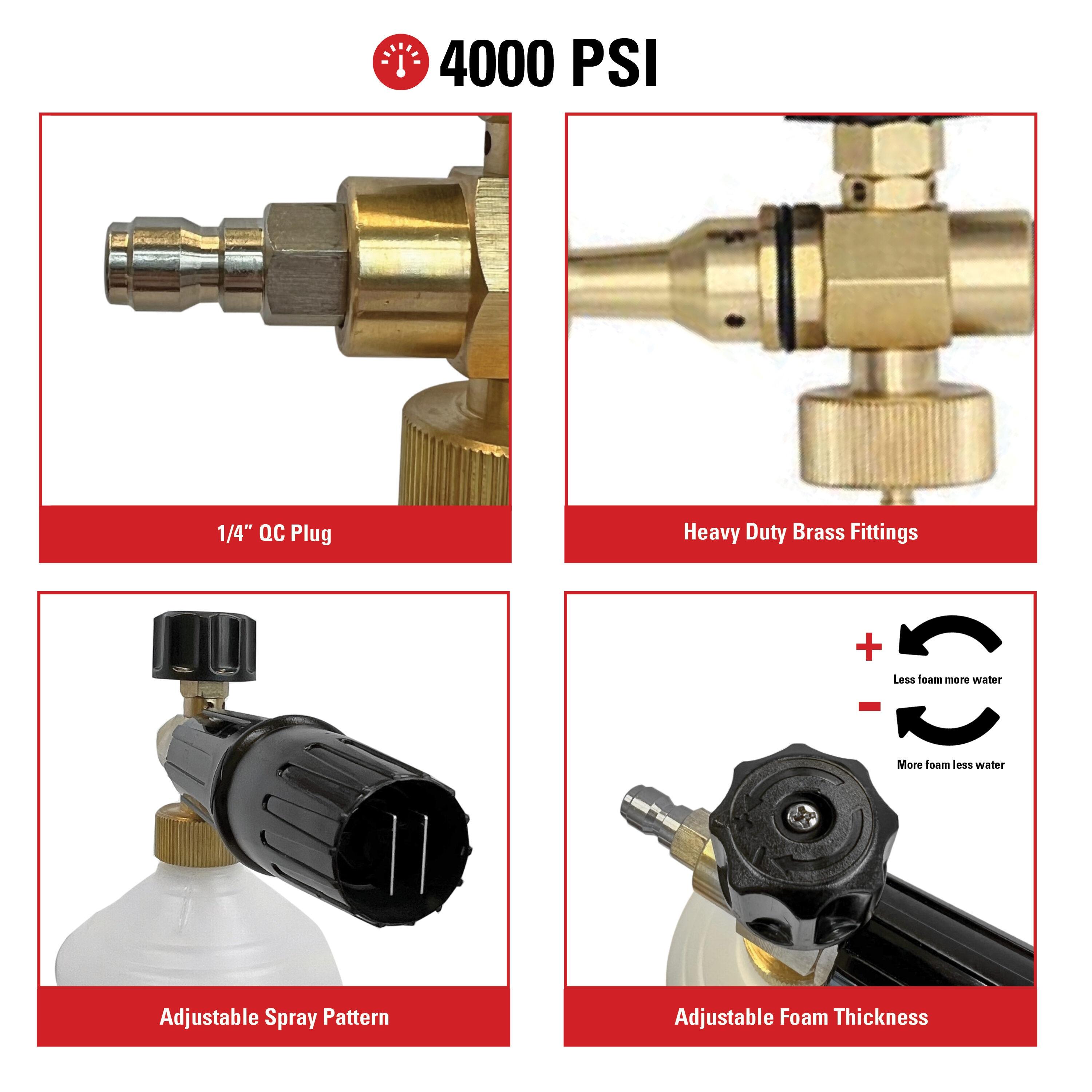 Simpson 80271 Pressure Washer High-Pressure Foam Cannon, Rated up to 4000 PSI - Quantity 1