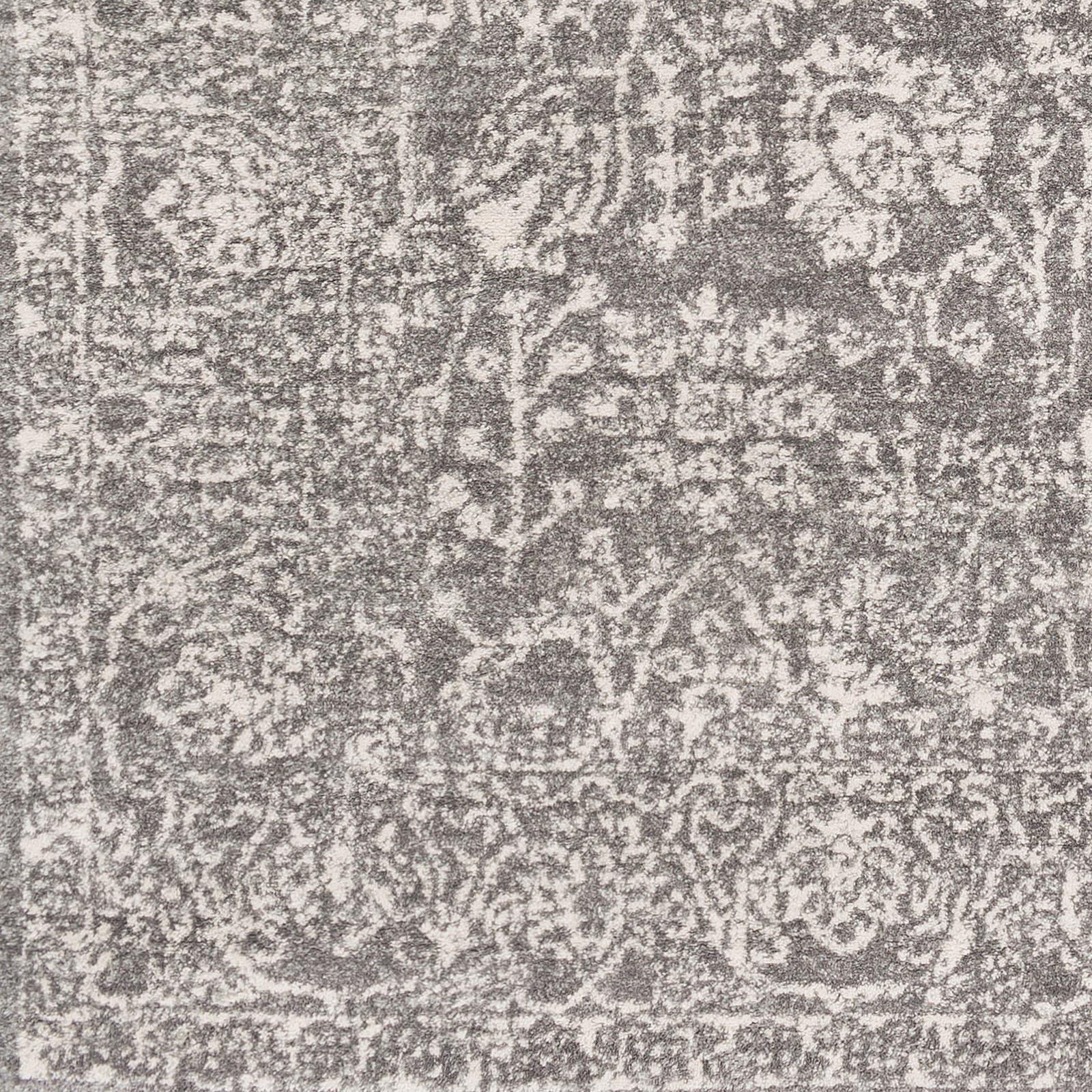 Livabliss 2'x3' Tree of Life Traditional Rugs Charcoal: Medium Pile, Fade & Stain-Resistant, Indoor Use