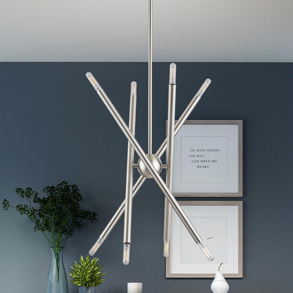 Livex Lighting Soho 8 - Light Chandelier in  Brushed Nickel