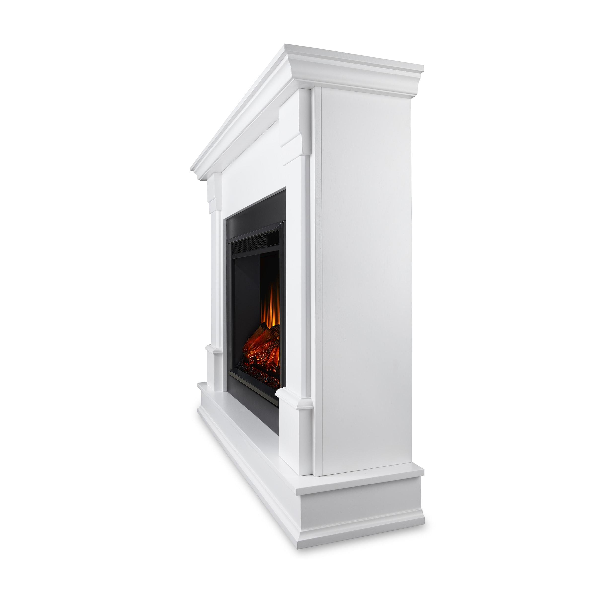 Silverton Electric Fireplace in White by Real Flame