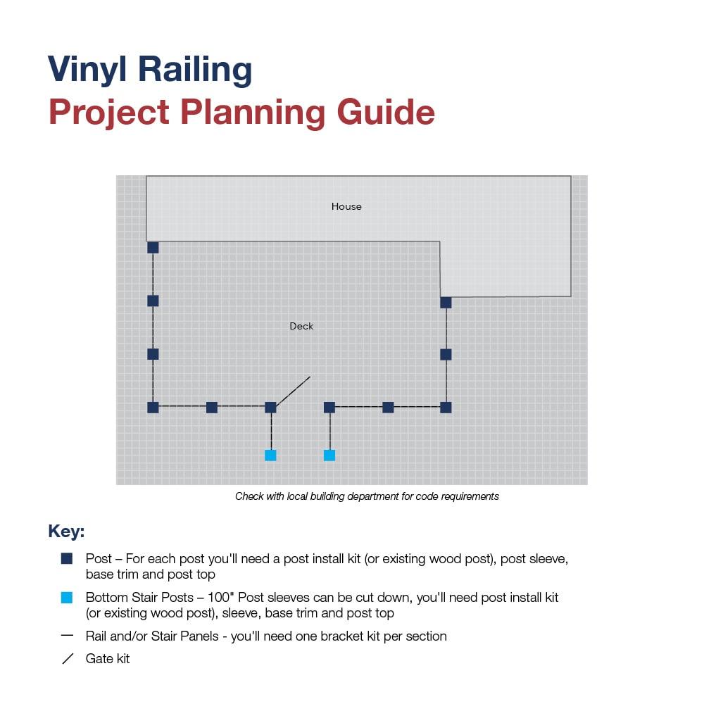 Barrette Outdoor Living 39" H x 4" W Clay Vinyl Post Sleeve