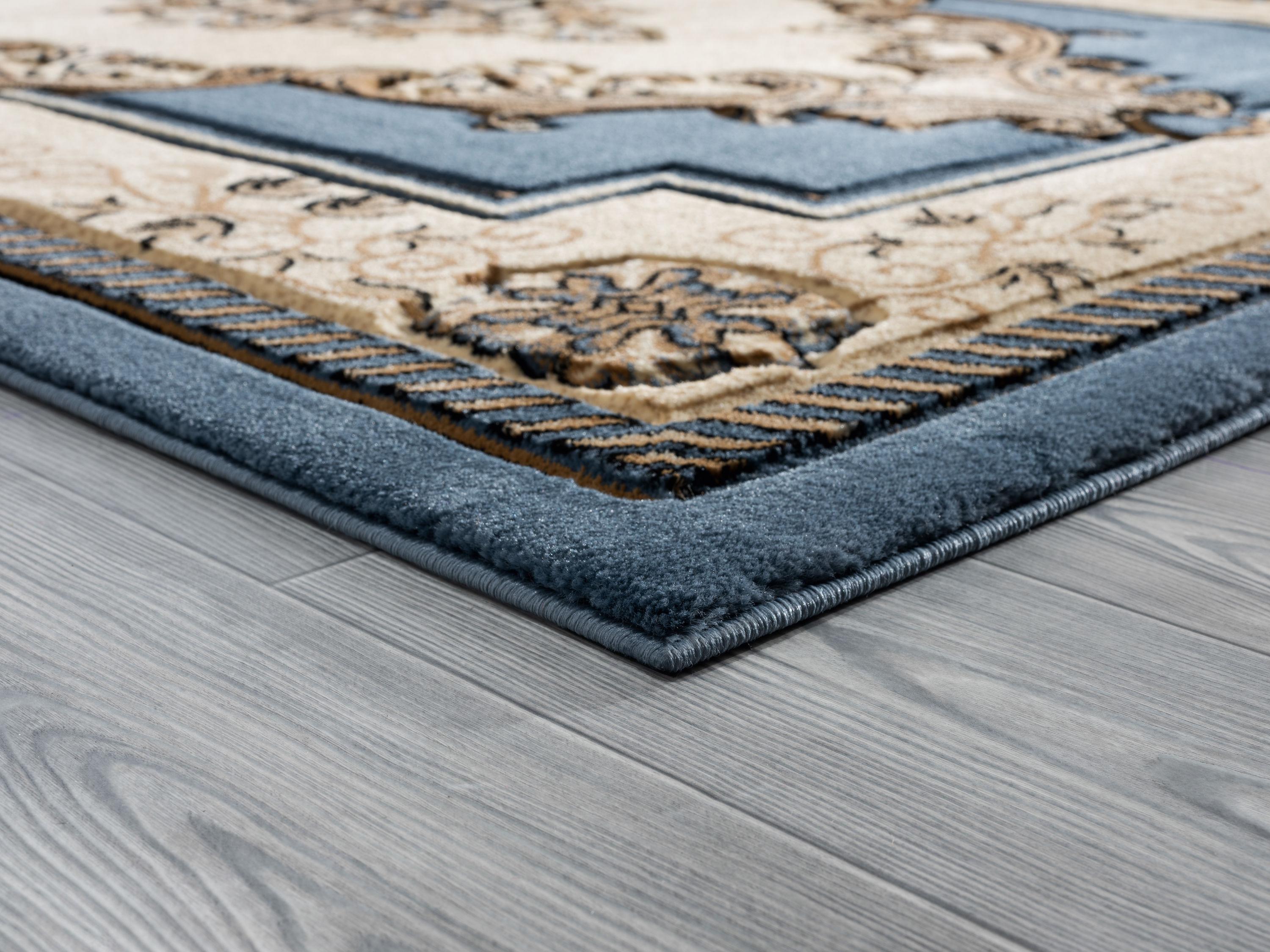 United Weavers Bristol Area Rug 2050 10560 Fallon Blue Curls Petals 2' 7" x  4' 2" Rectangle