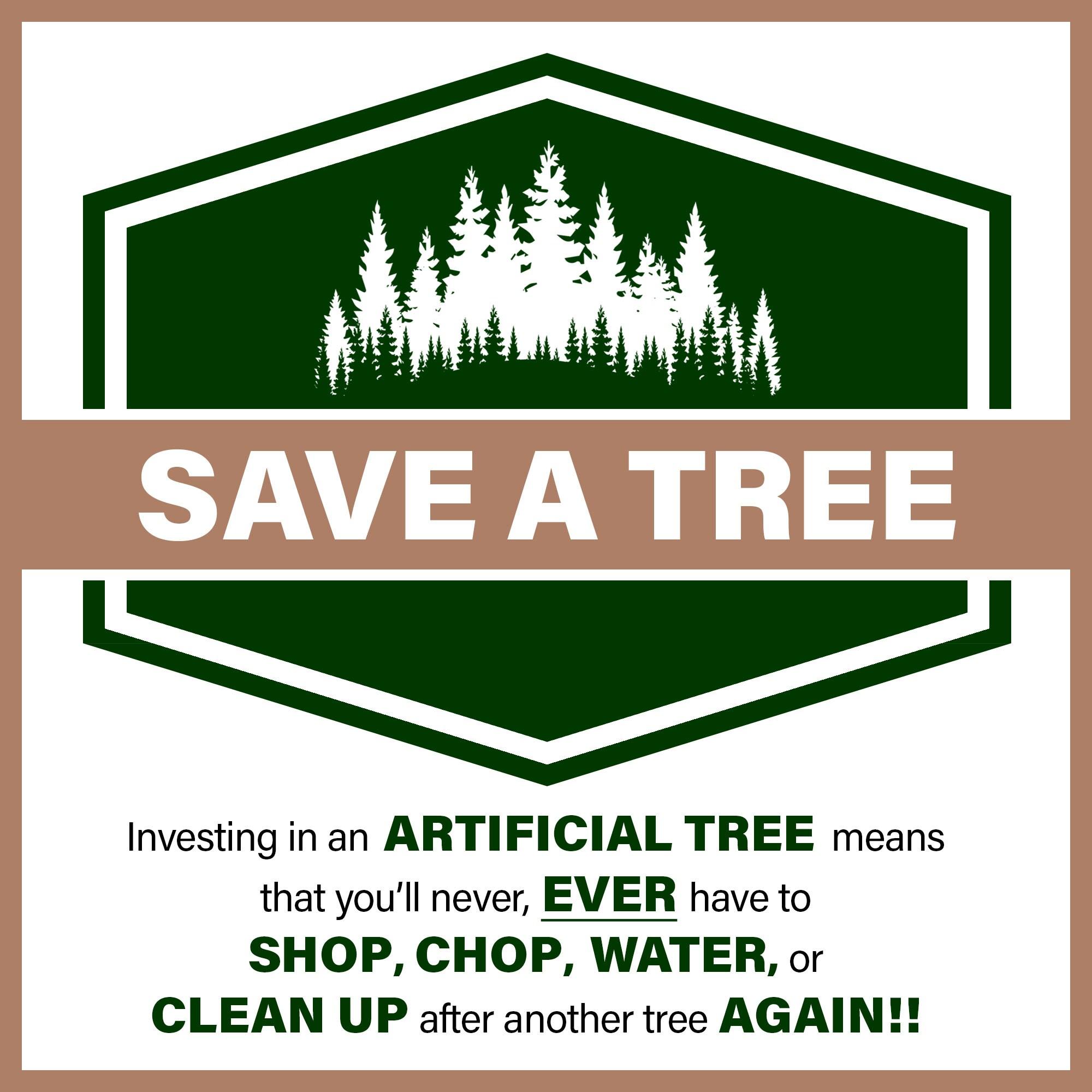 Fraser Hill Farm Fraser Hill Farm Unlit Traditional Oregon Pine Artificial Christmas Tree