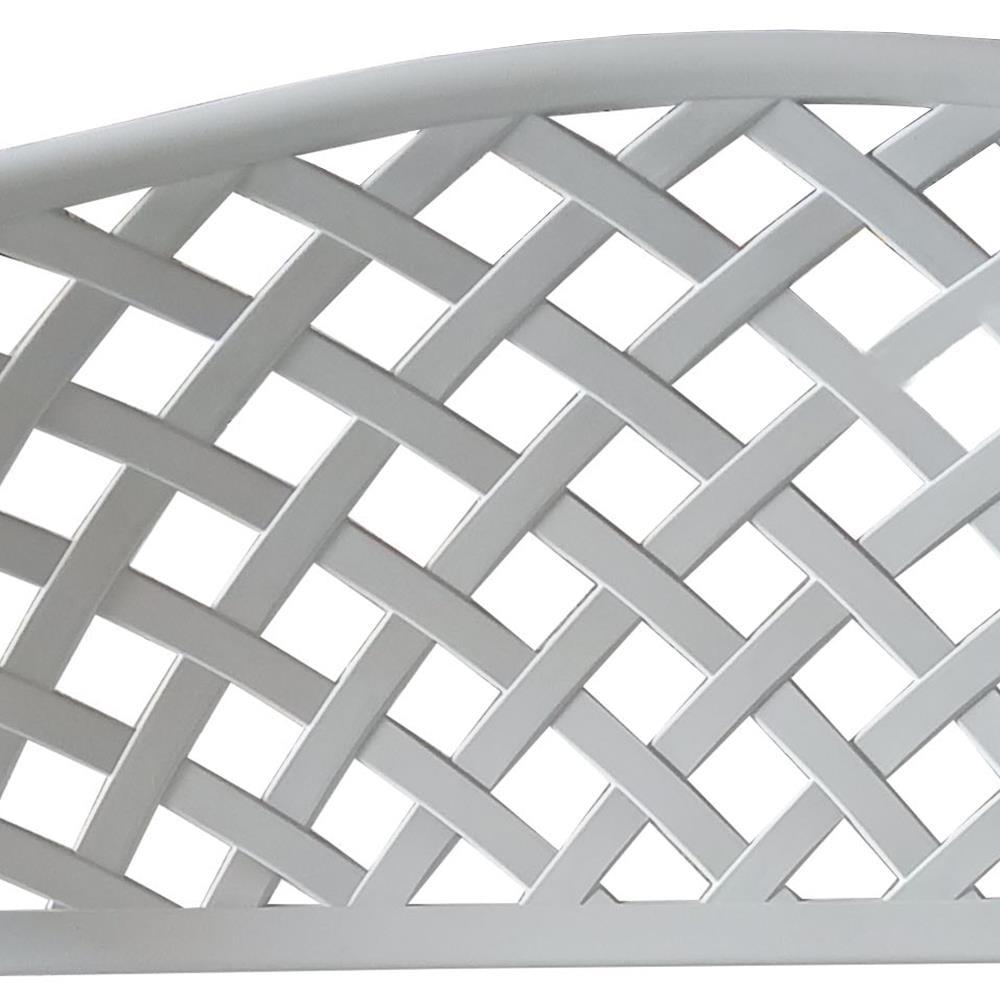 Oakland Living Arched Trellis Aluminum Garden Bench