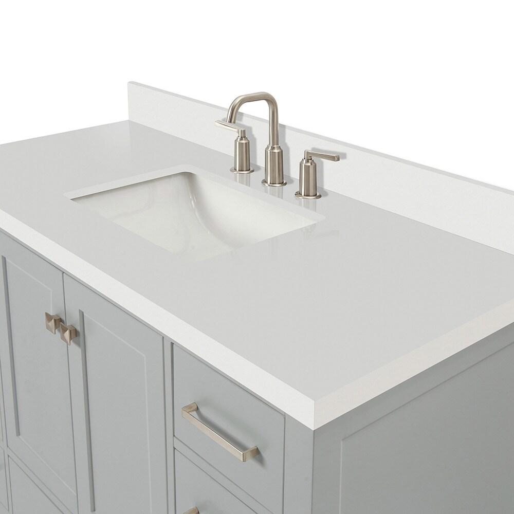 Ariel A049swqrvo Cambridge 49" Free Standing Single Basin Vanity Set - Grey