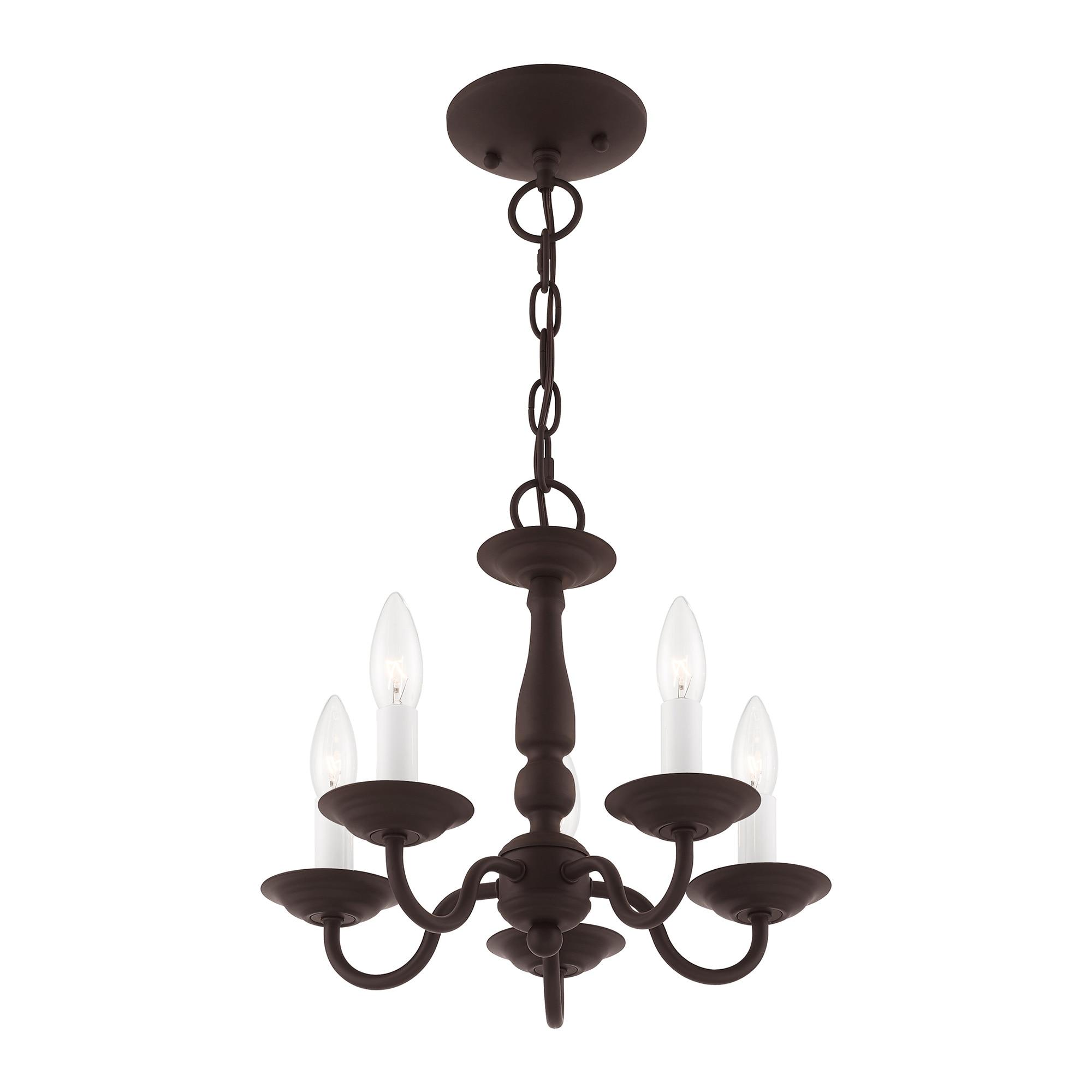 Livex Lighting Williamsburgh 5 - Light Chandelier in  Bronze