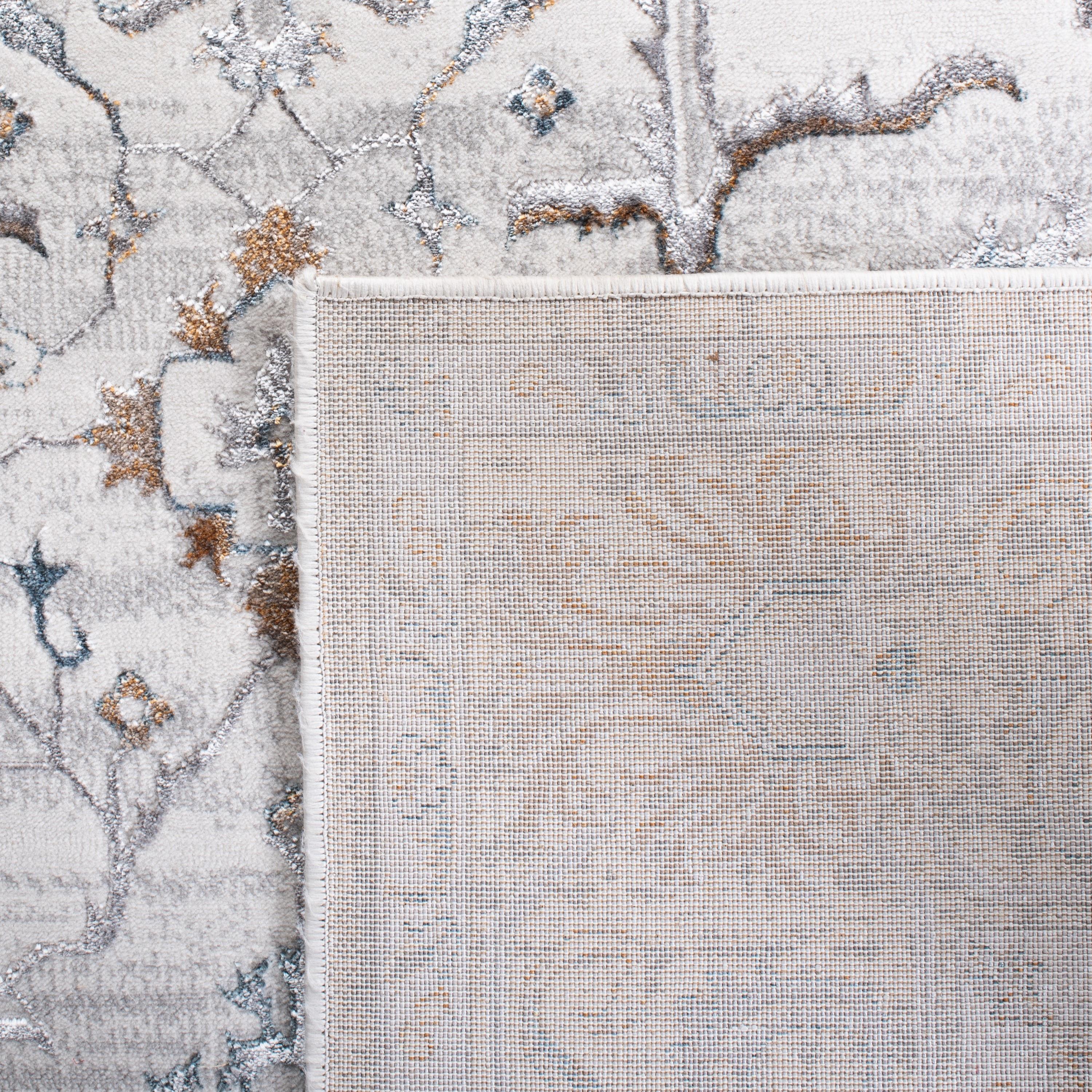 Isabella ISA936 Power Loomed Area Rug - Light Grey/Grey - 8'x10' - Safavieh