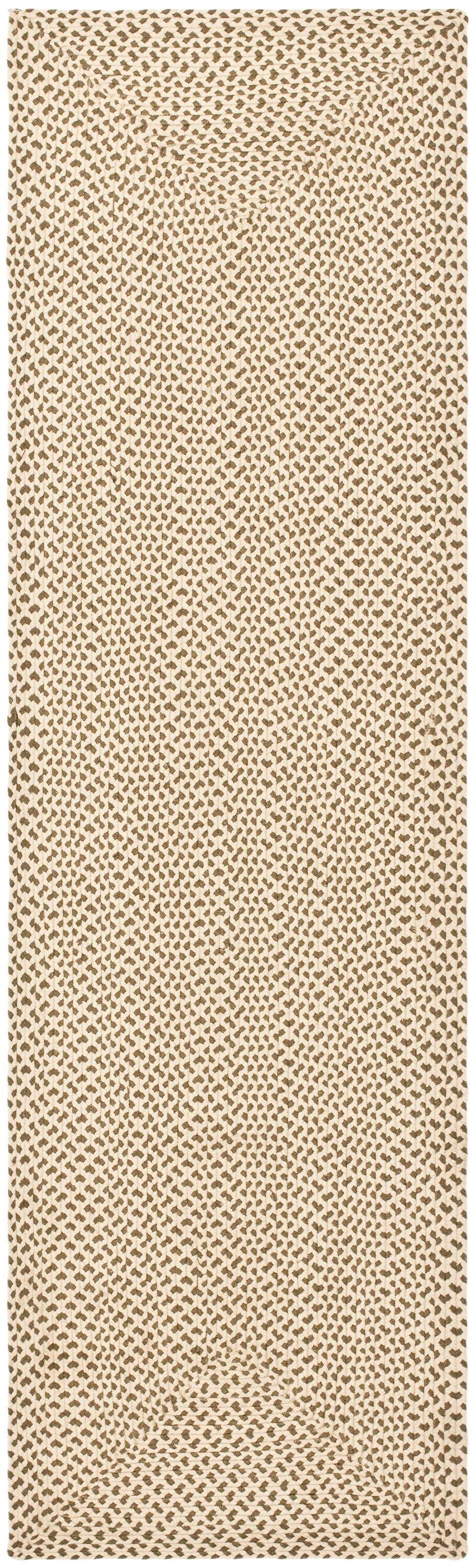 Braided BRD173 Hand Woven Runner Rug - Beige/Brown - 2'3"x14' - Safavieh.