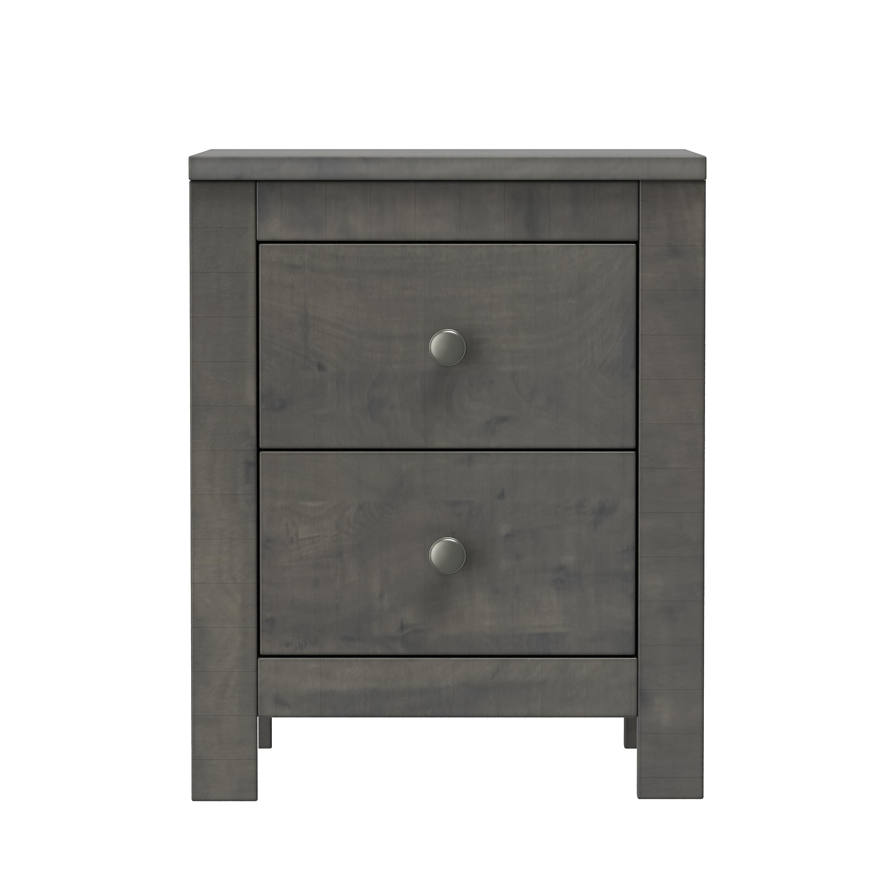 Decopom Farmhouse Wooden Nightstand Set of 2