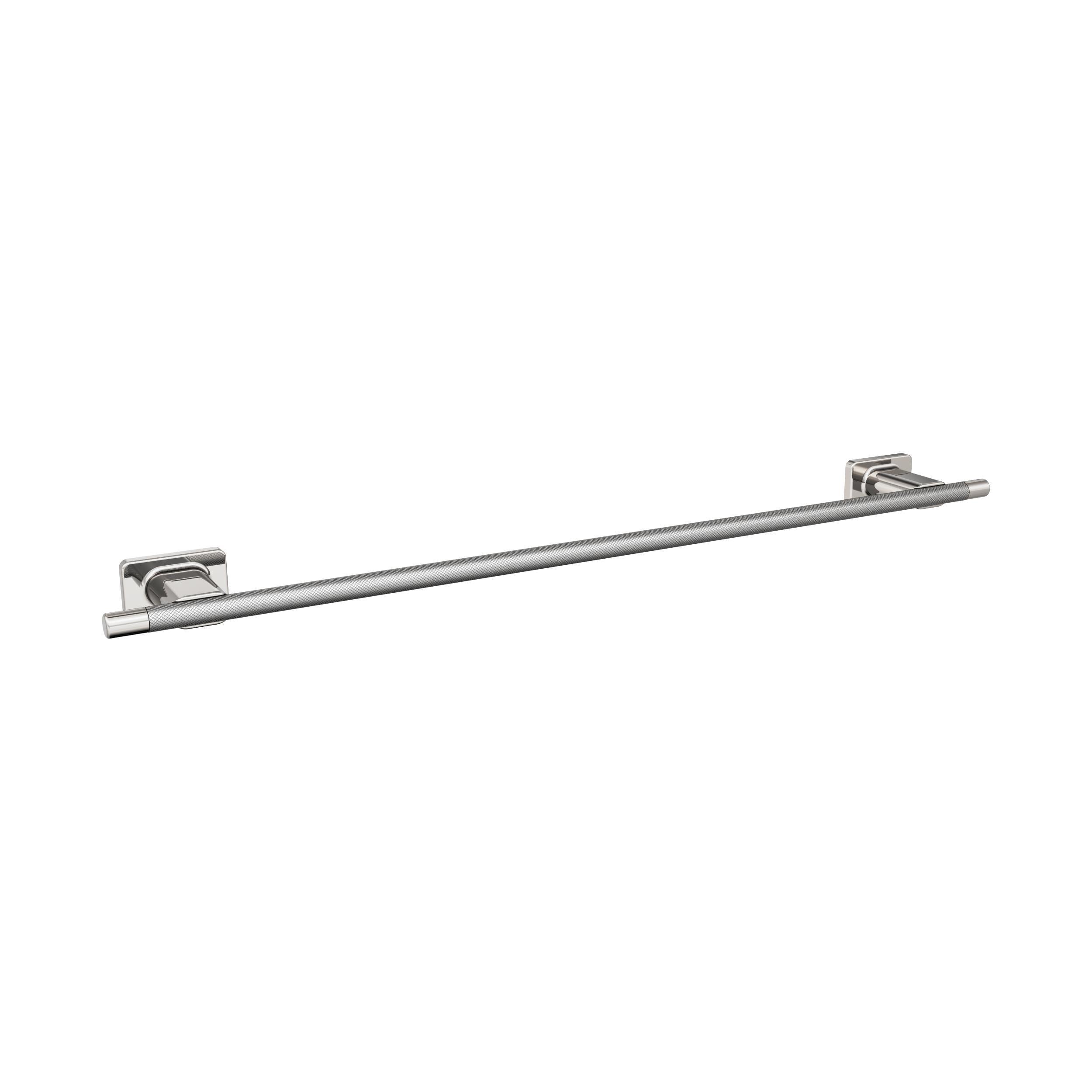 Amerock Esquire Polished Nickel/Stainless Steel 24 inch (610mm) Towel Bar