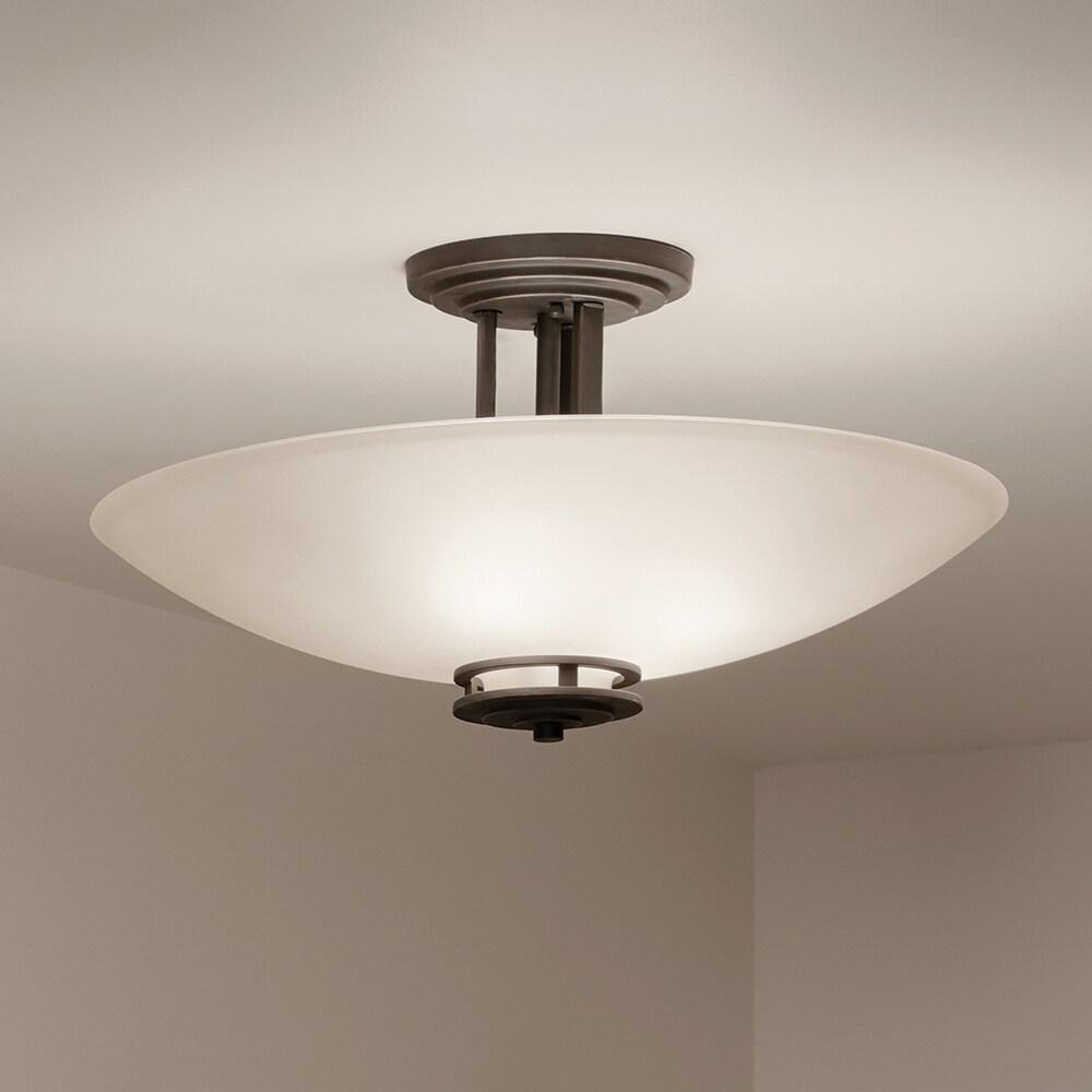 Hendrik Glass Semi Flush Mount