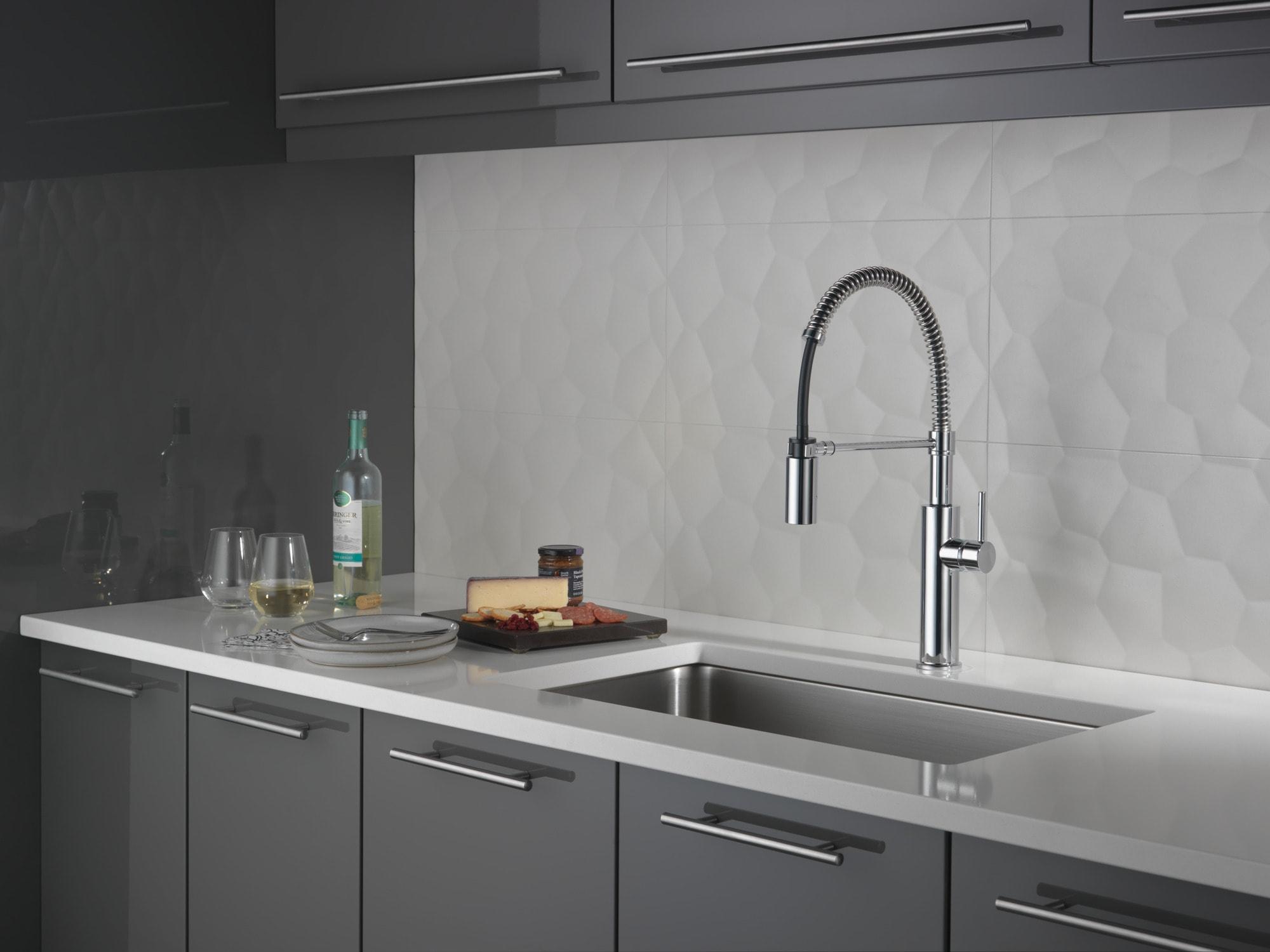 Antoni Pro Commercial Pull Down Sprayer Kitchen Sink Faucet