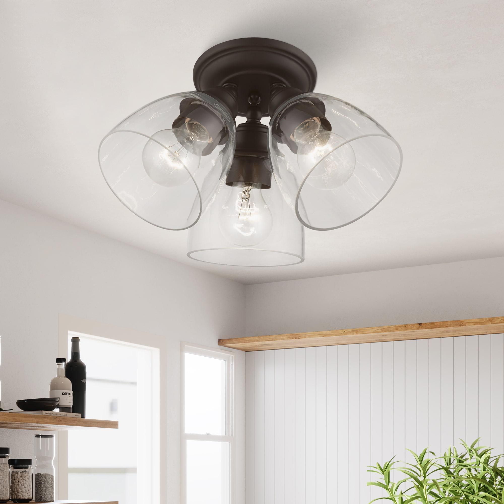 Livex Lighting Montgomery 3 - Light Flush Mount in  Bronze