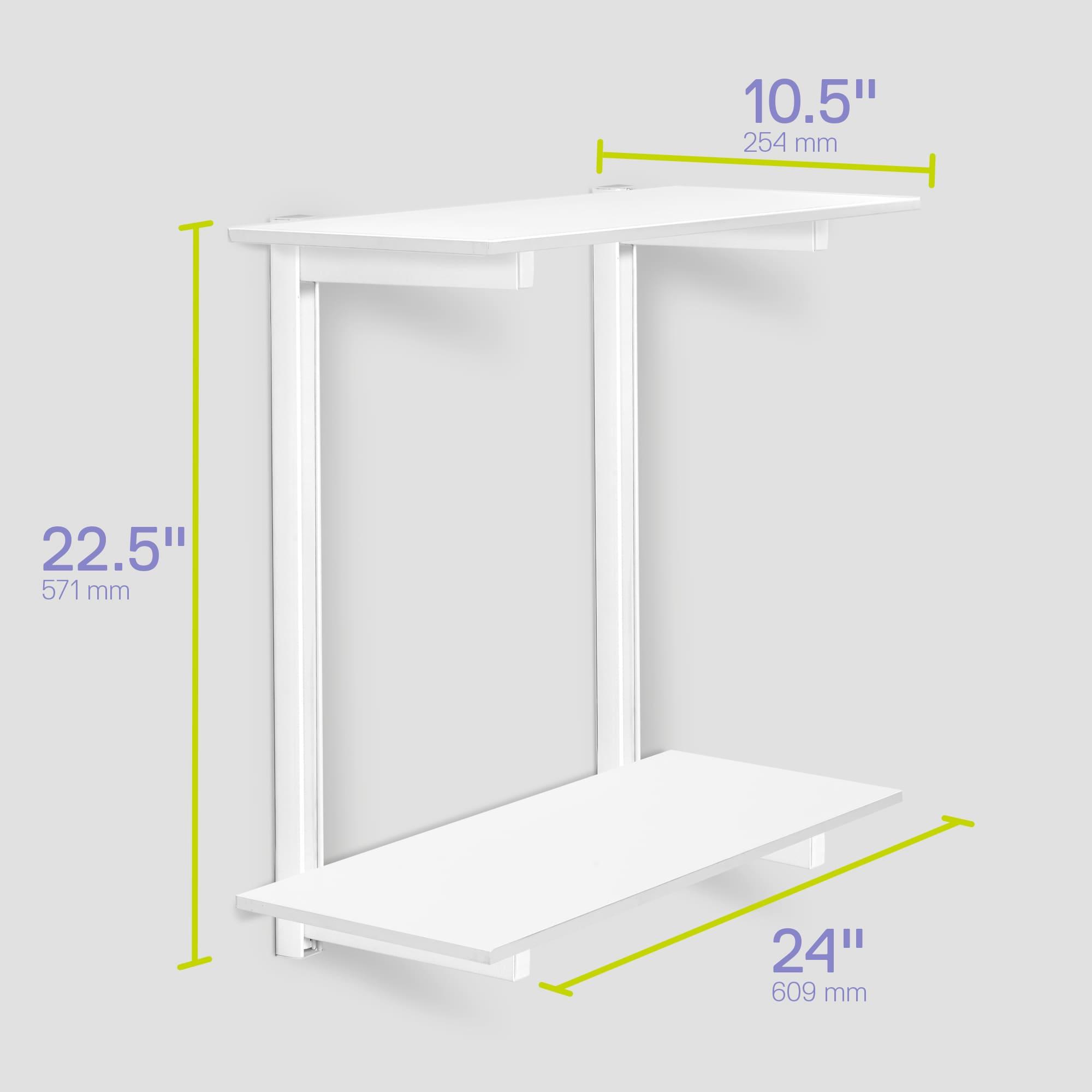 Delta Design delta 24" W Wood 2-Tier Adjustable Premium Wall Shelves