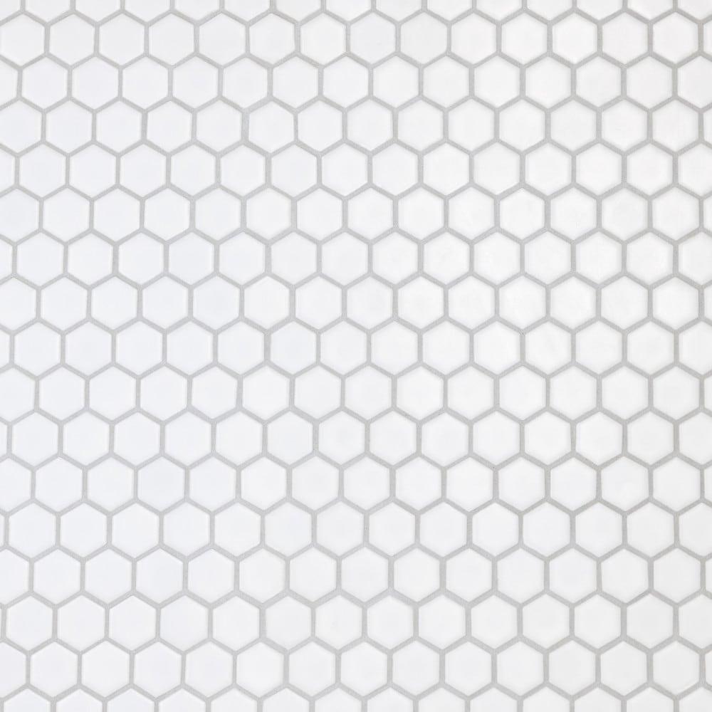 Hudson 1" Hex 11-7/8 " x 13-1/4 " Porcelain Mosaic Floor and Wall Tile