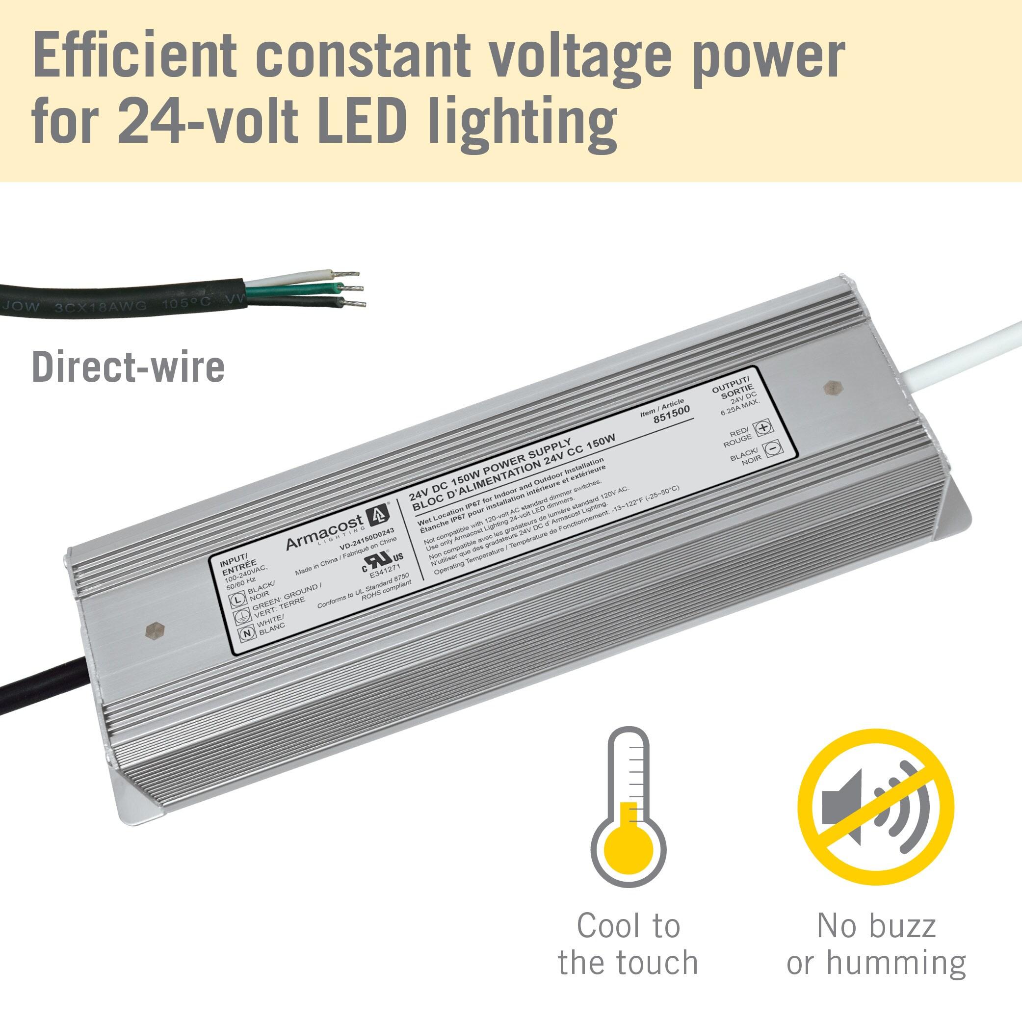 Standard Indoor/Outdoor LED Driver 24V DC, 150W Electronic Transformer