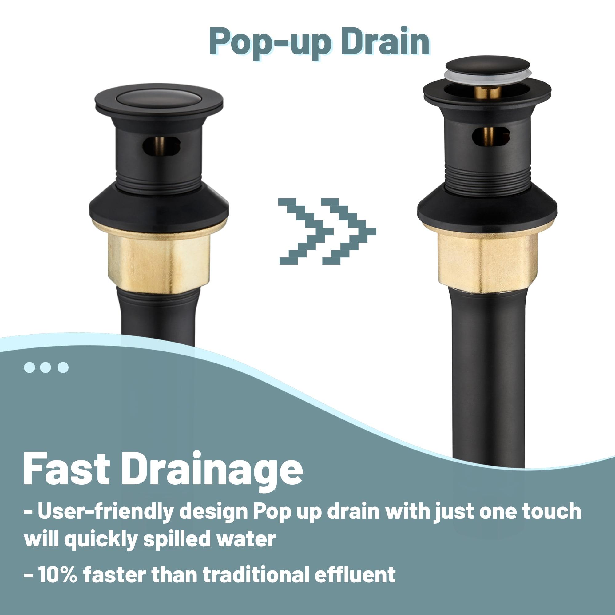 4-inch Centerset Bathroom Faucet with Drain
