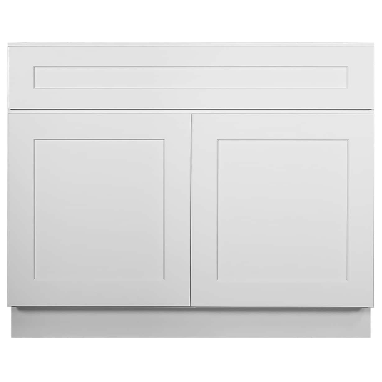 Design House Brookings Unassembled Shaker Sink Base Kitchen Cabinet, White