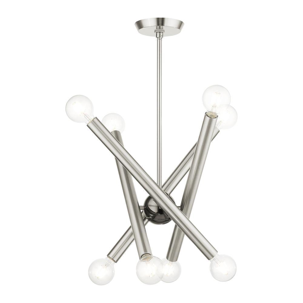 Livex Lighting Stafford 8 - Light Chandelier in  Brushed Nickel