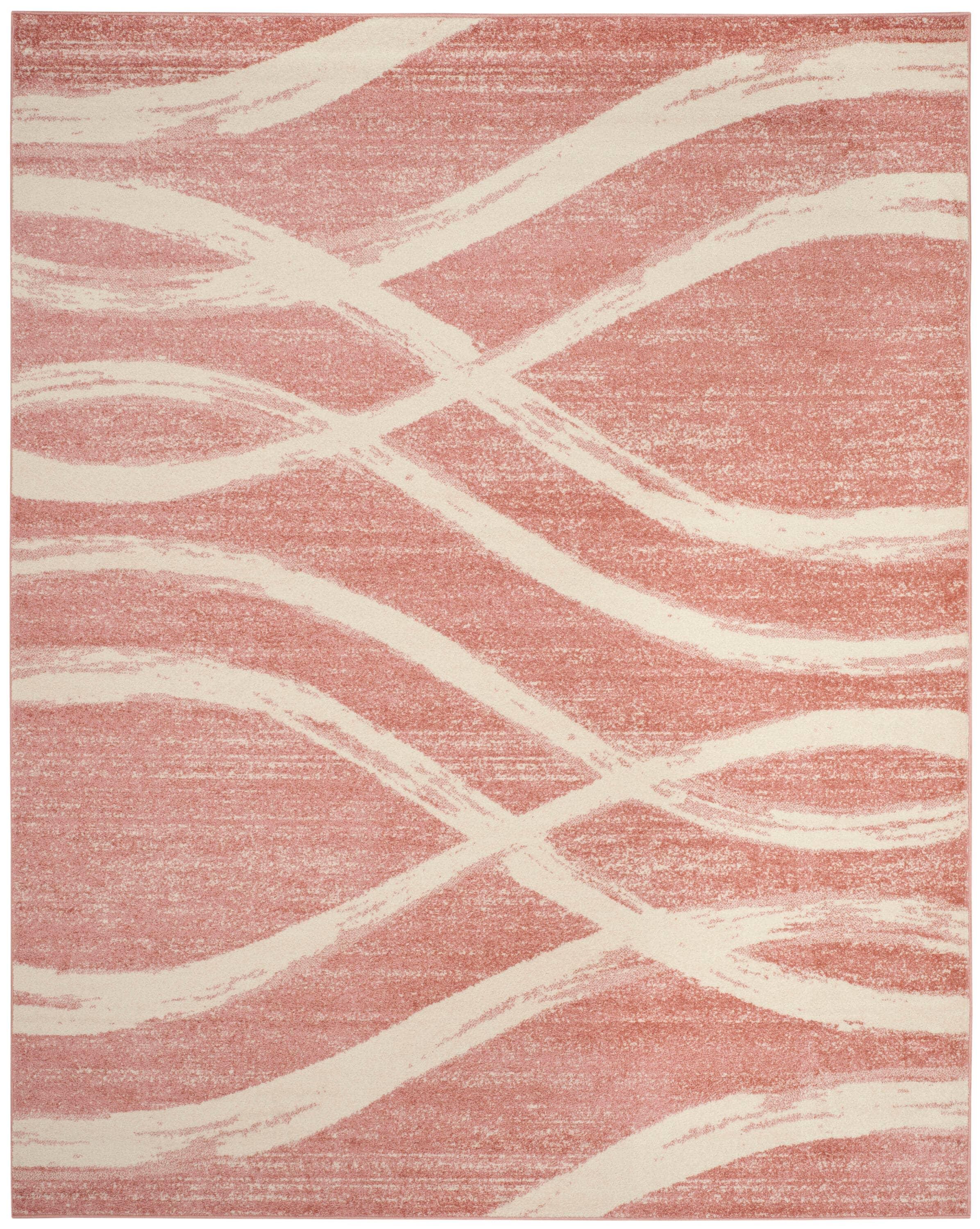 Adirondack ADR125 Machine Made Indoor Area Rug - Rose/Cream - 9'x12' - Safavieh
