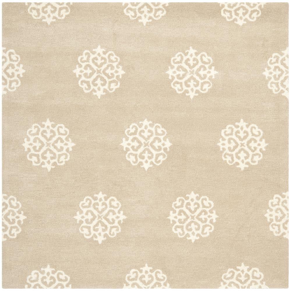 Soho SOH724 Hand Tufted Indoor Area Rug - Beige/Ivory - 6'x6' - Safavieh