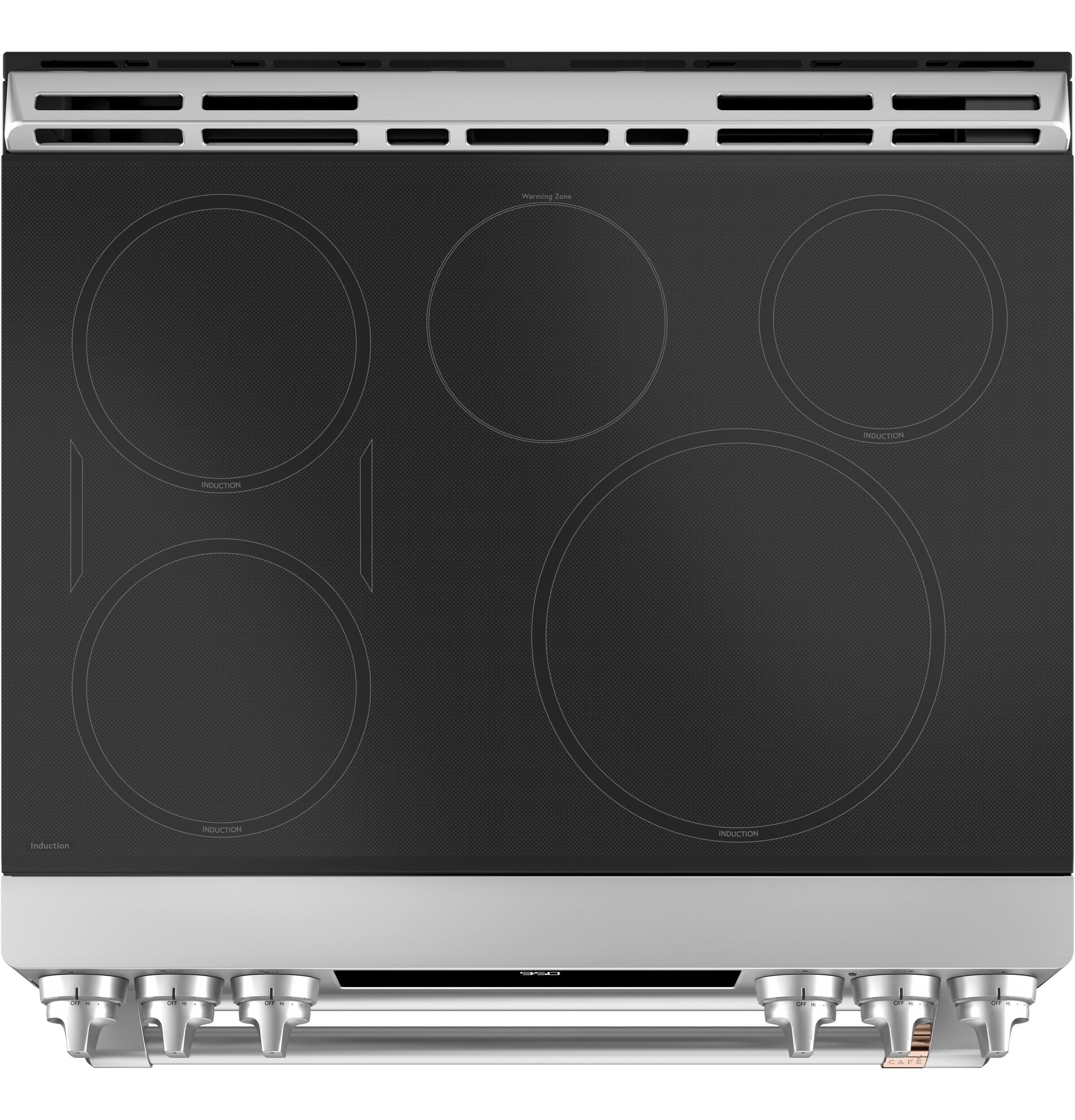 Café 30" 6.7 cu. ft. Smart Slide-in Electric Range with Induction Cooktop