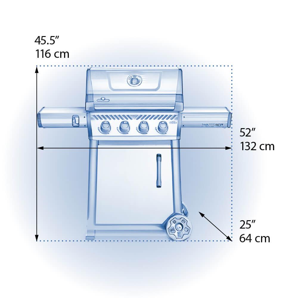 Napoleon Freestyle 425 Propane Gas Grill, Graphite Grey