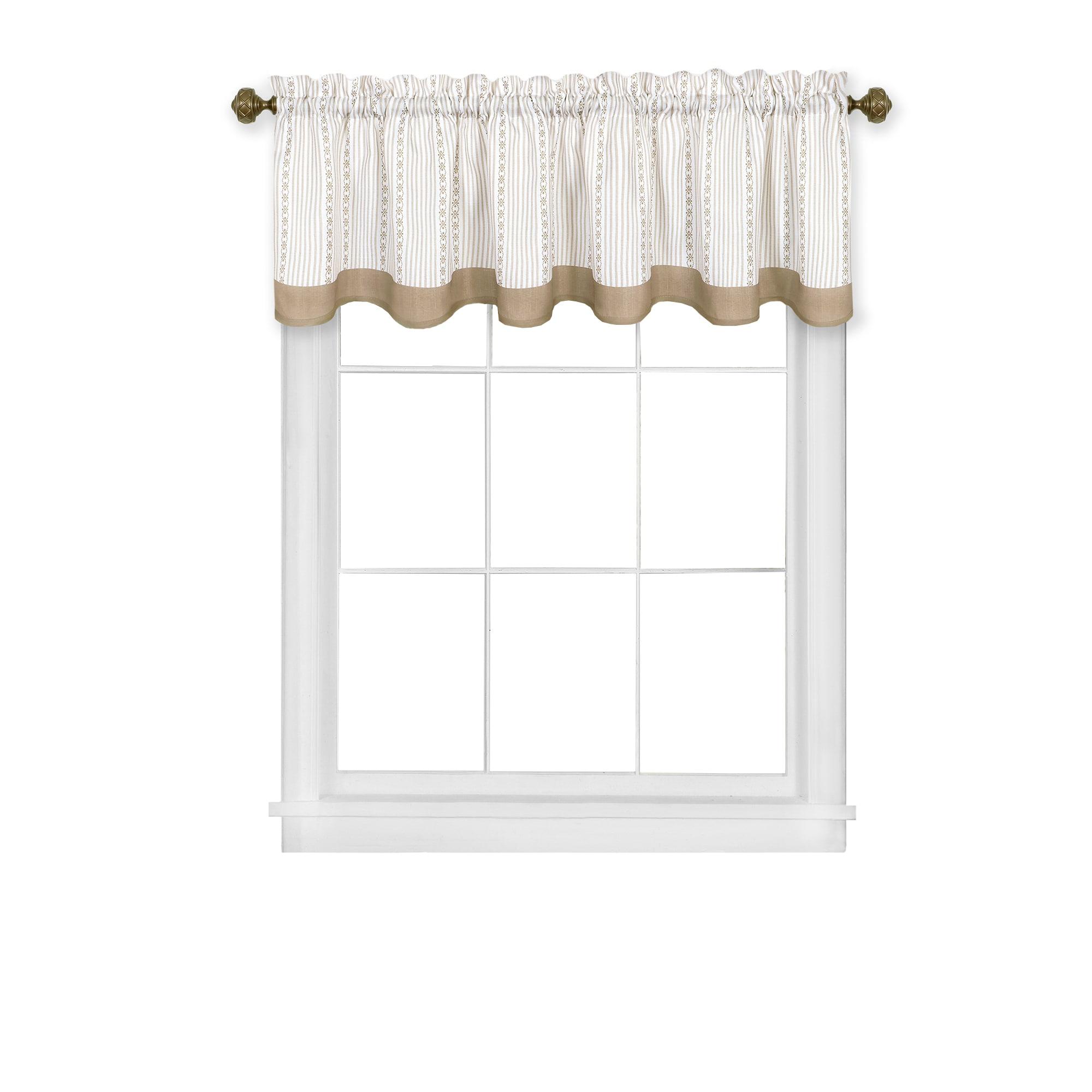 Achim Westport Window Curtain Valance - 58x14 - Taupe