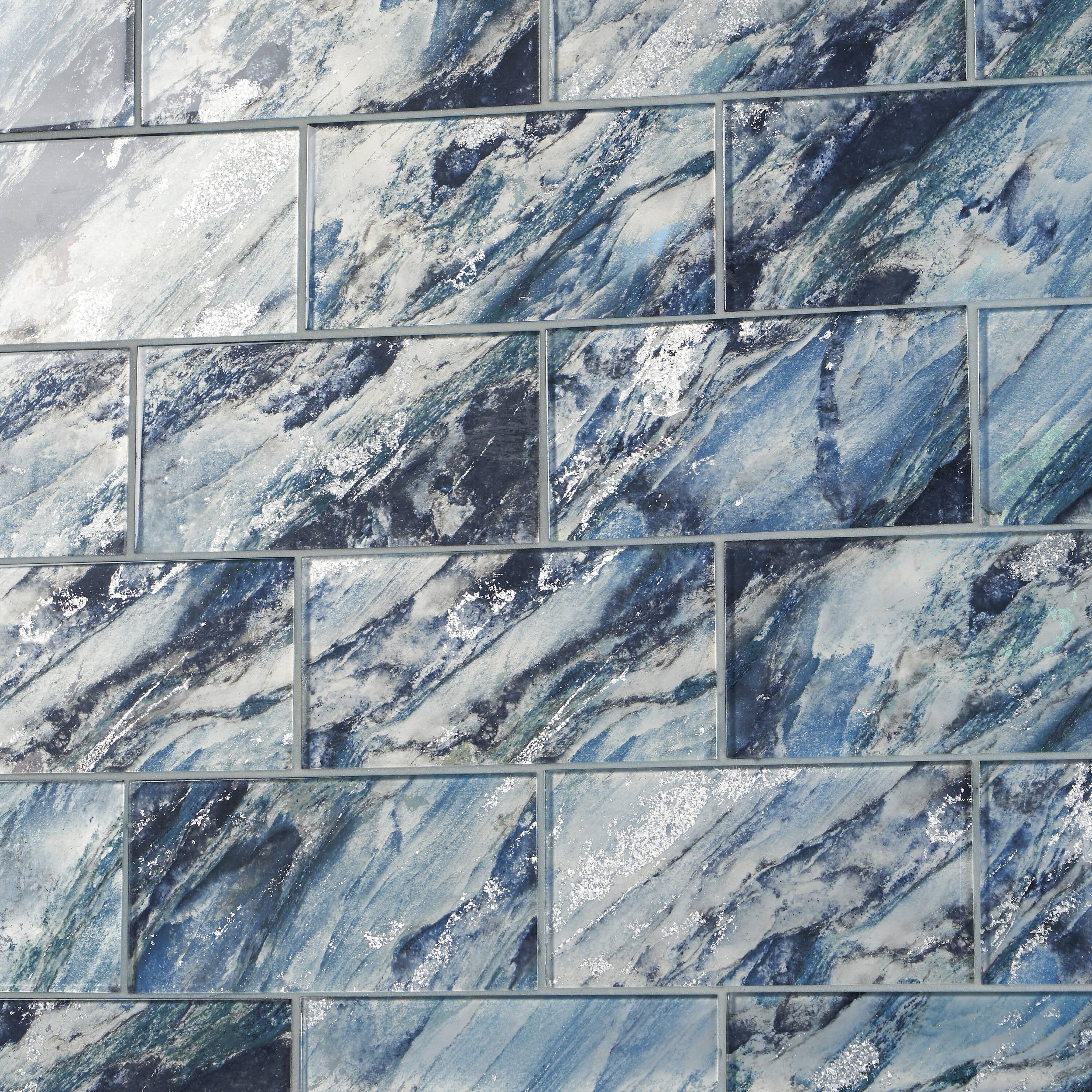 Bond Tile Wonder Glass 4.37 in. x 8.74 in. Polished Glass Wall Tile (5.3 Sq. Ft. / Case)