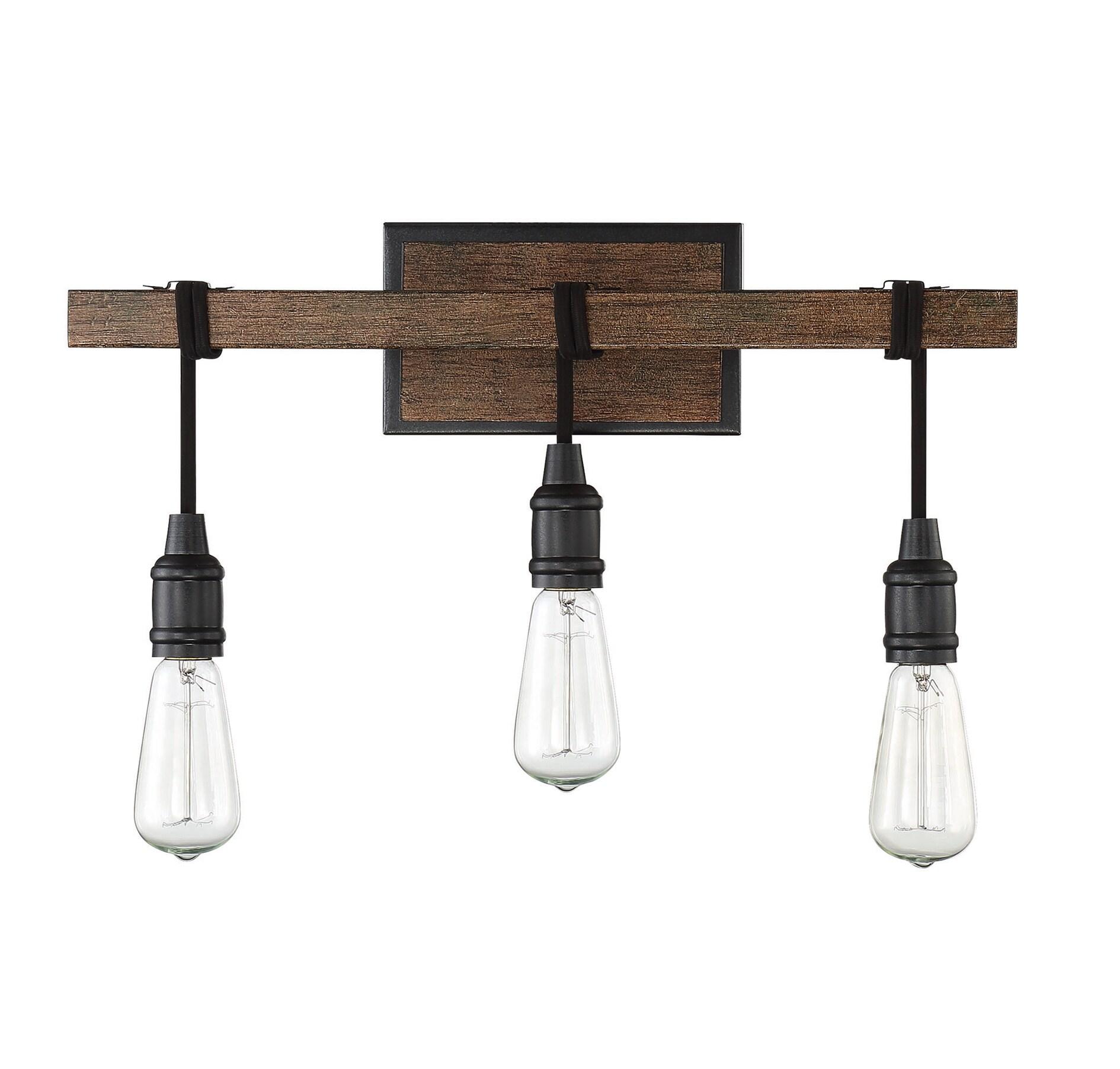 Savoy House Burgess 3 - Light Vanity in  Durango