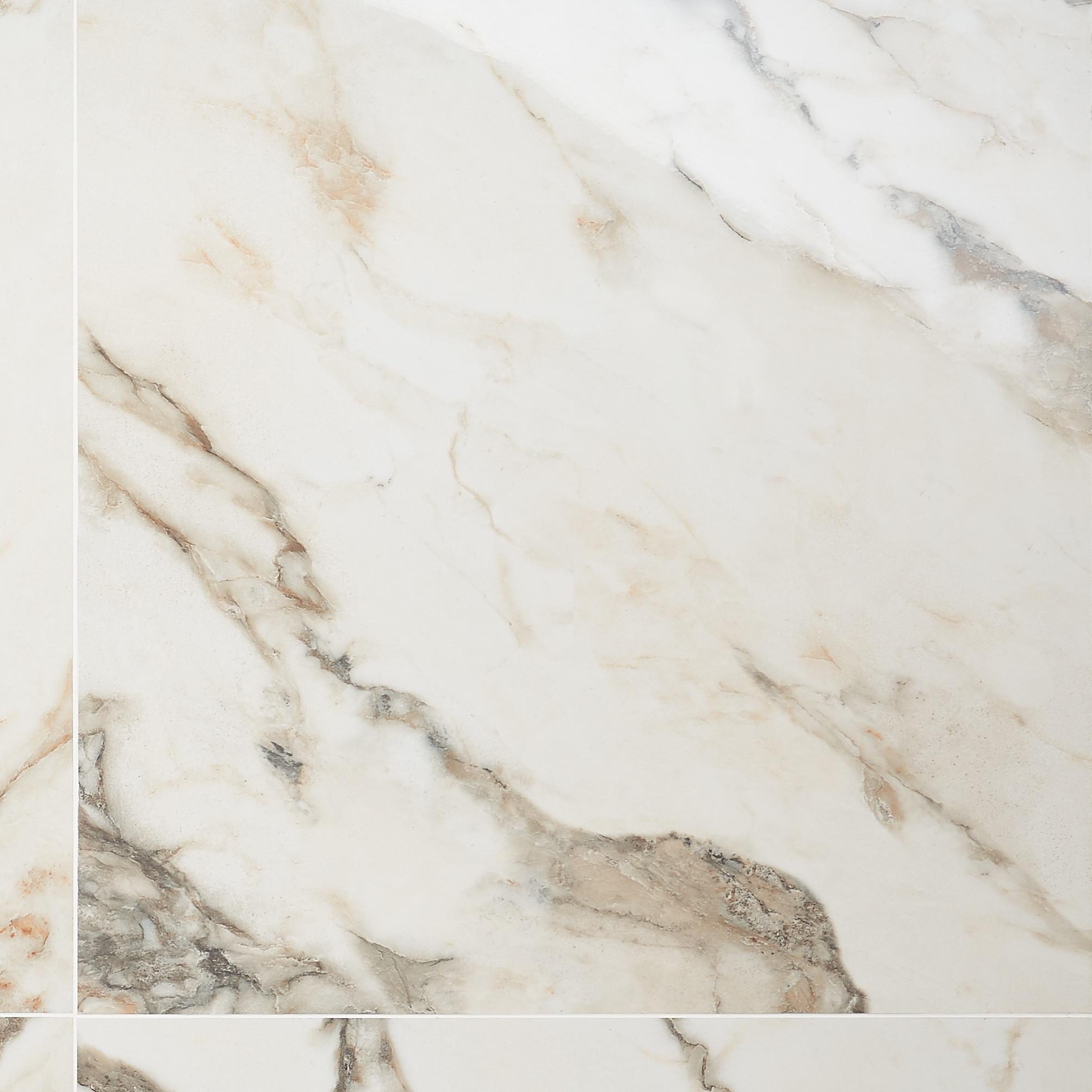 Saroshi 24" x 24" Polished Marble Look Porcelain Floor and Wall Tile (15.5 Sq. Ft. / Case)