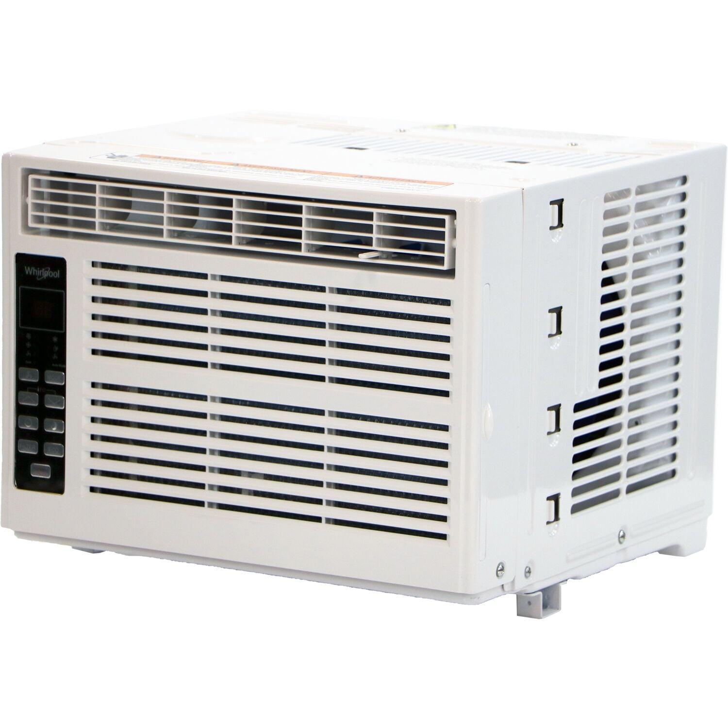 Whirlpool 6000 BTU 115V Window Mounted Air Conditioner and Dehumidifier: 3 Speeds, 8-Way Air Control, 200-500 sq. ft.
