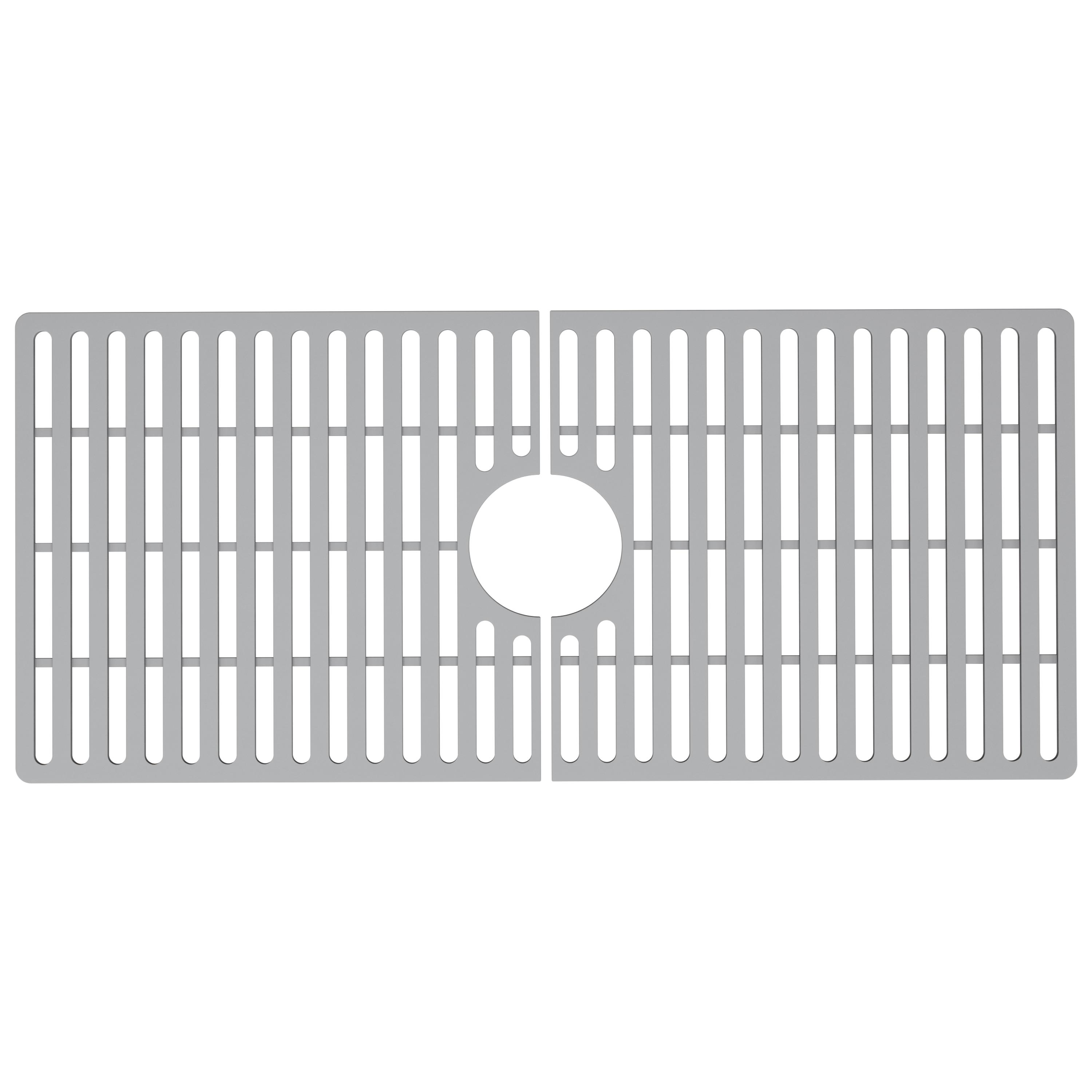 Silicone Grid VIGO Matte Stone 32" L x 15" W Bottom Sink Grid for 36 in. Single Bowl Kitchen Sink