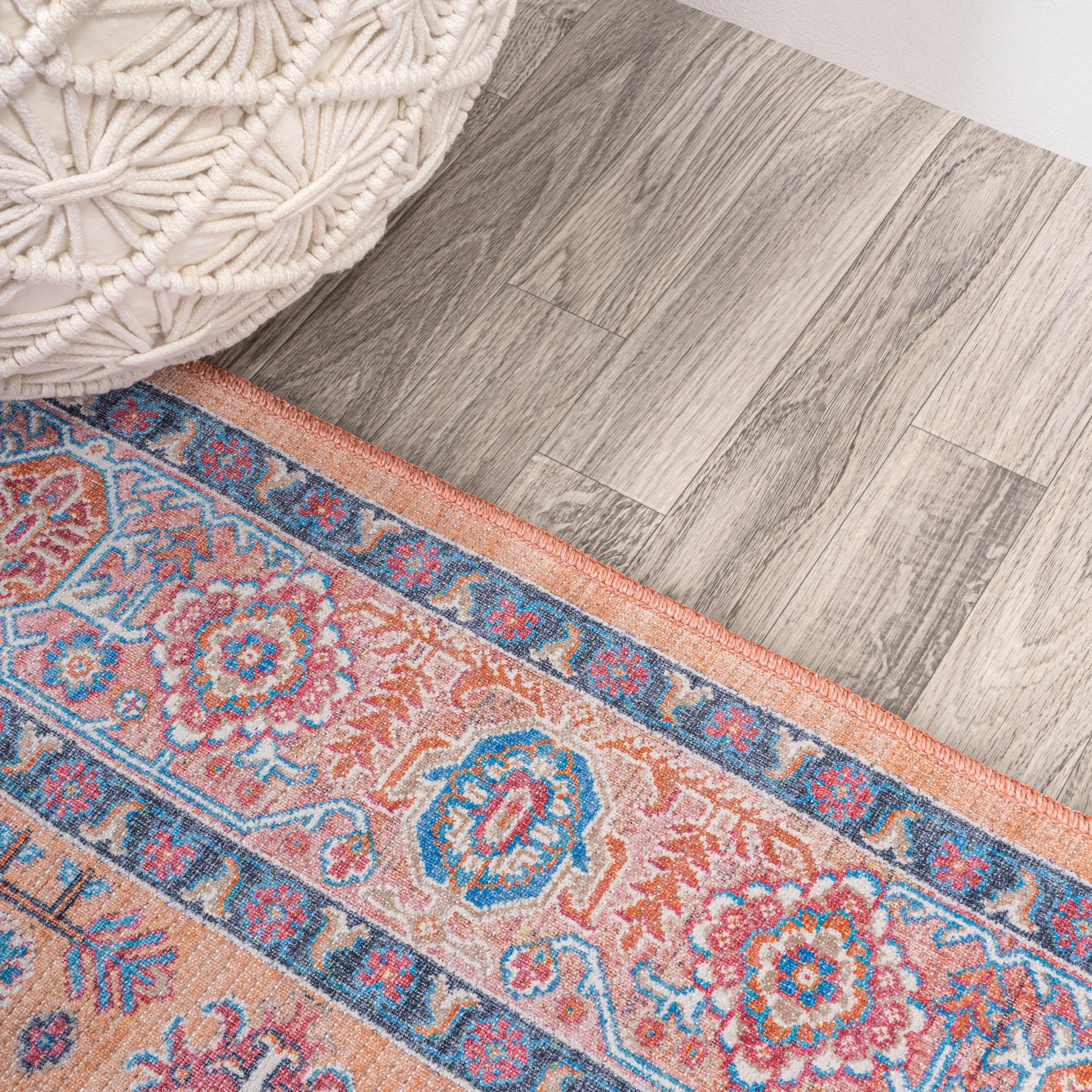 3' x 5' Kemer All-Over Persian Machine Washable Indoor/Outdoor Area Rug, Multi - JONATHAN Y